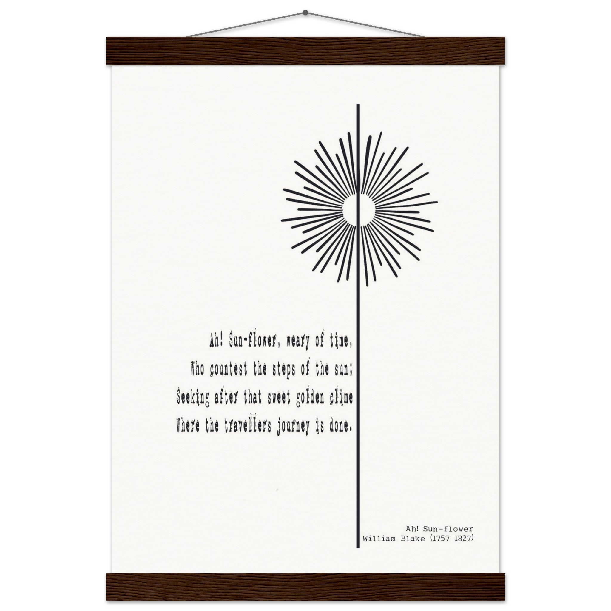 AH - SUNFLOWER BY WILLIAM BLAKE - KLEX ART