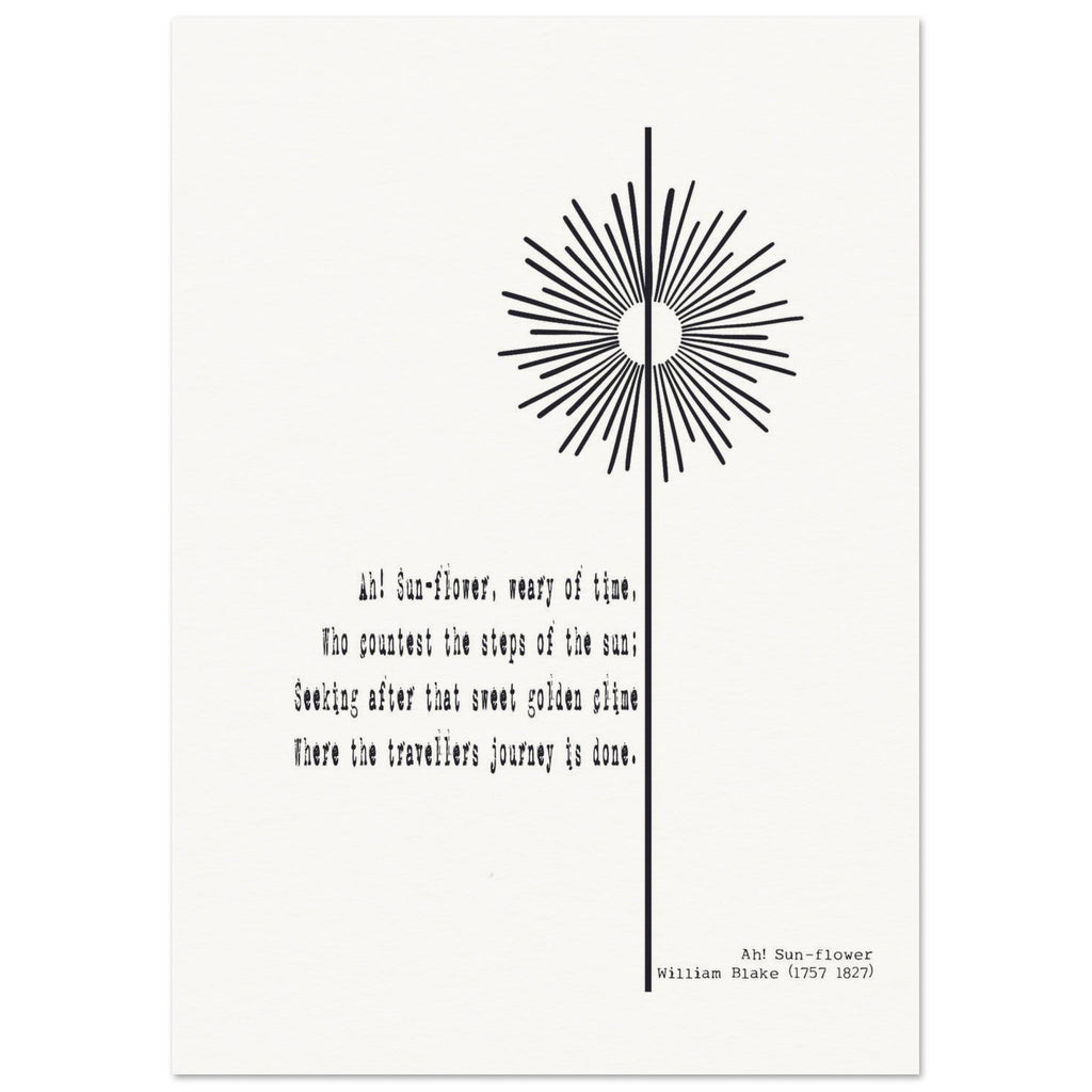 AH - SUNFLOWER BY WILLIAM BLAKE - KLEX ART