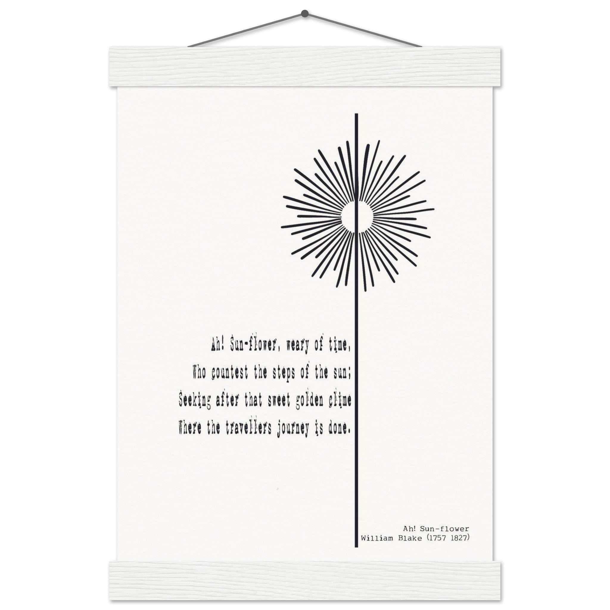 AH - SUNFLOWER BY WILLIAM BLAKE - KLEX ART