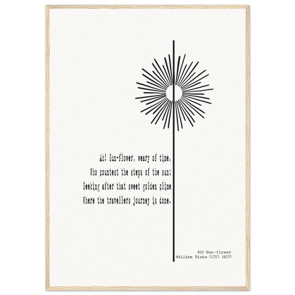 AH - SUNFLOWER BY WILLIAM BLAKE - KLEX ART