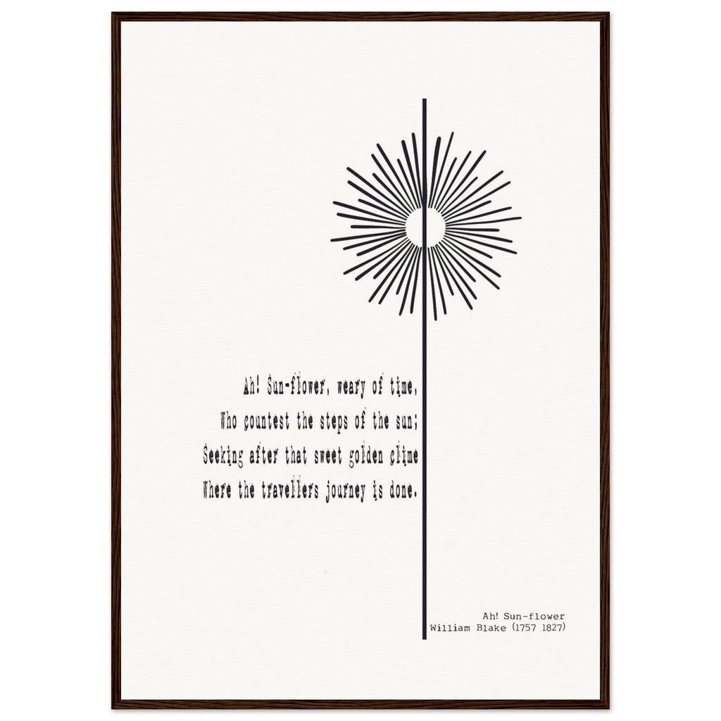 AH - SUNFLOWER BY WILLIAM BLAKE - KLEX ART
