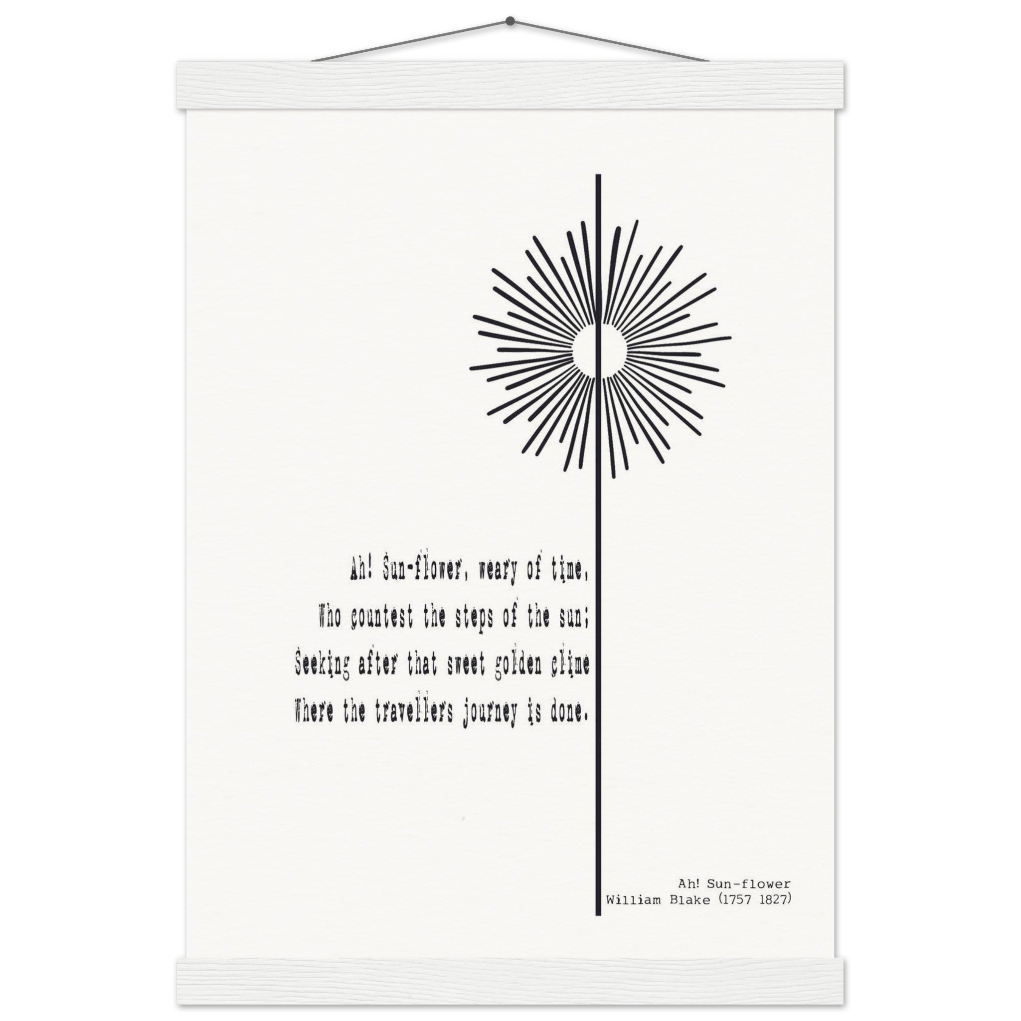 AH - SUNFLOWER BY WILLIAM BLAKE - KLEX ART