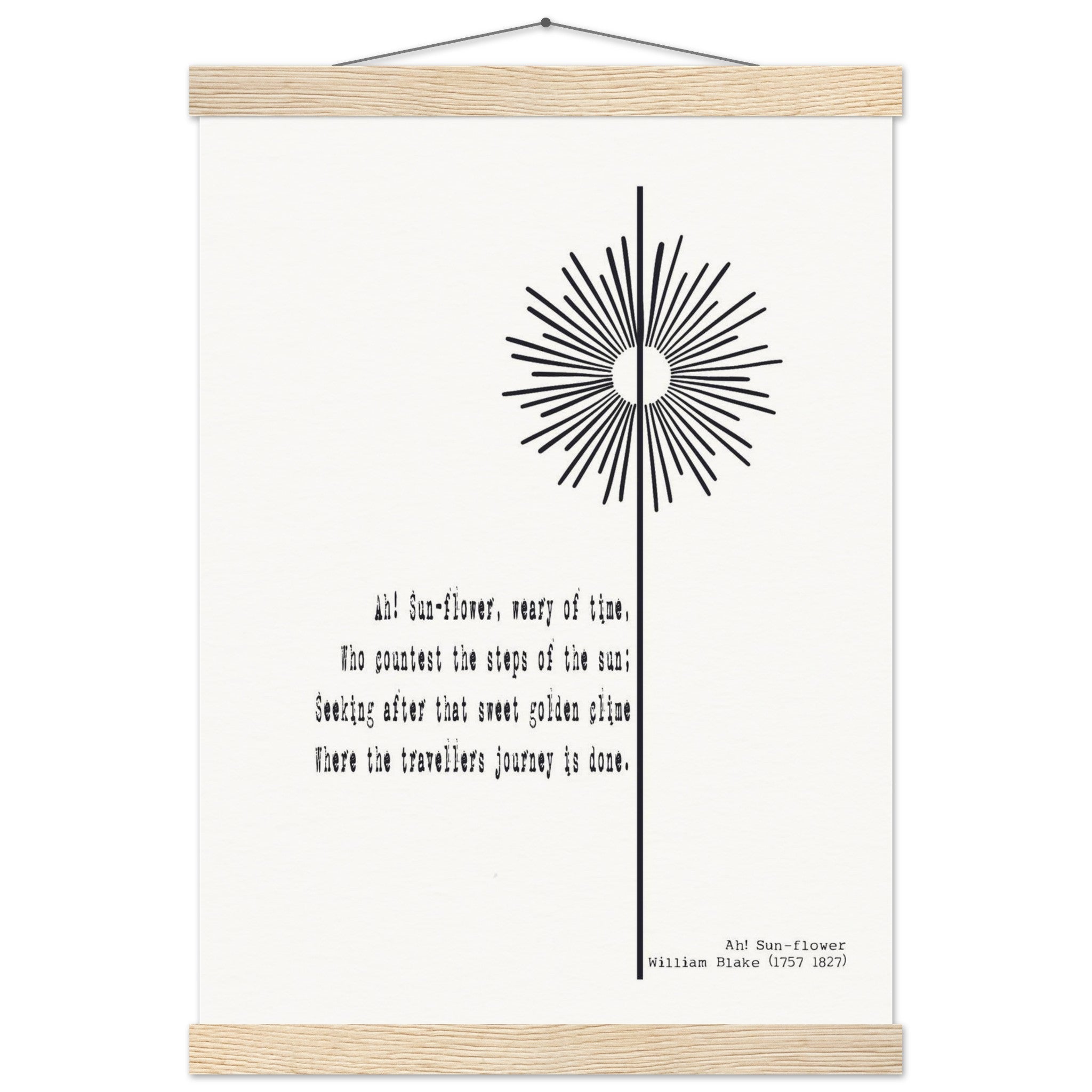 AH - SUNFLOWER BY WILLIAM BLAKE - KLEX ART