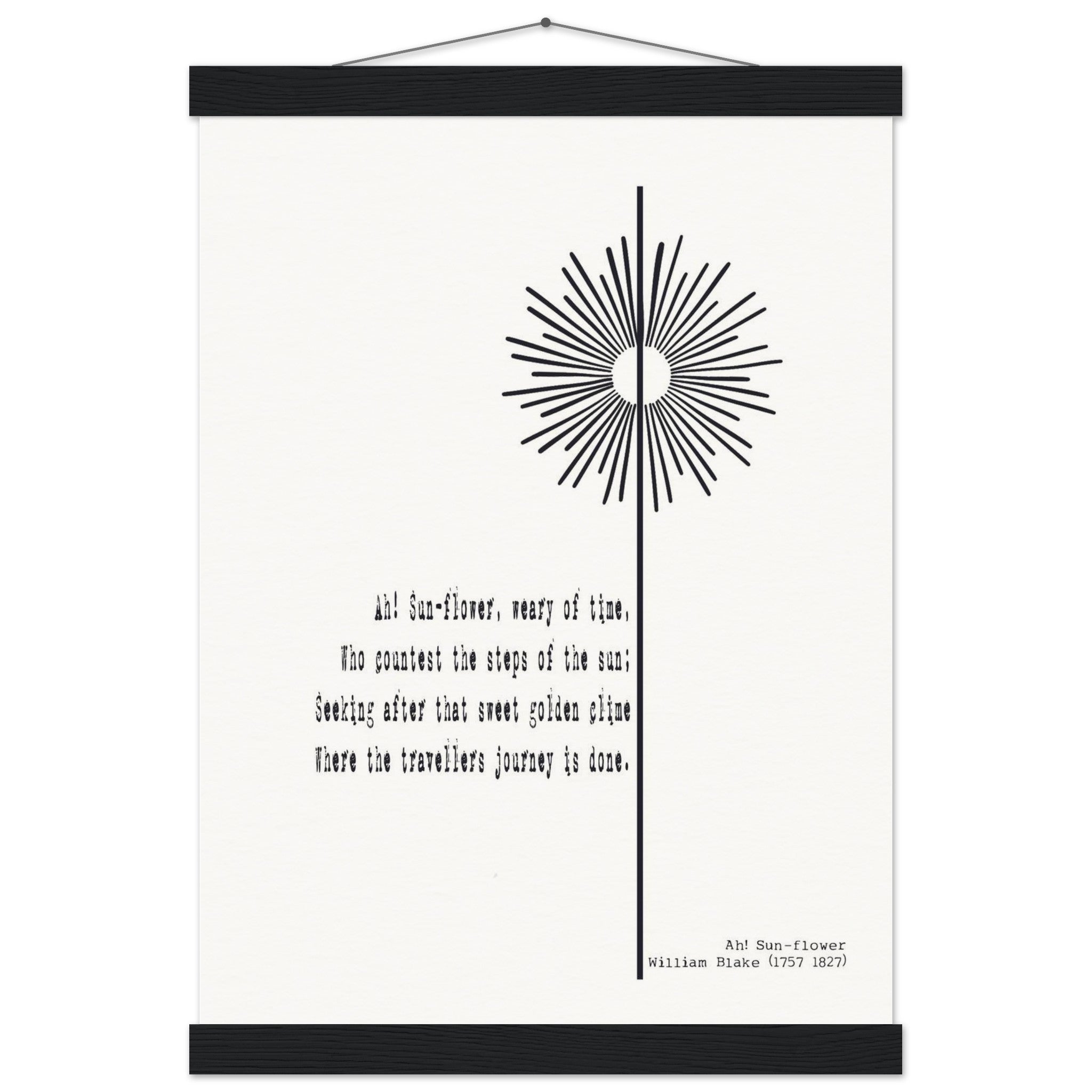 AH - SUNFLOWER BY WILLIAM BLAKE - KLEX ART