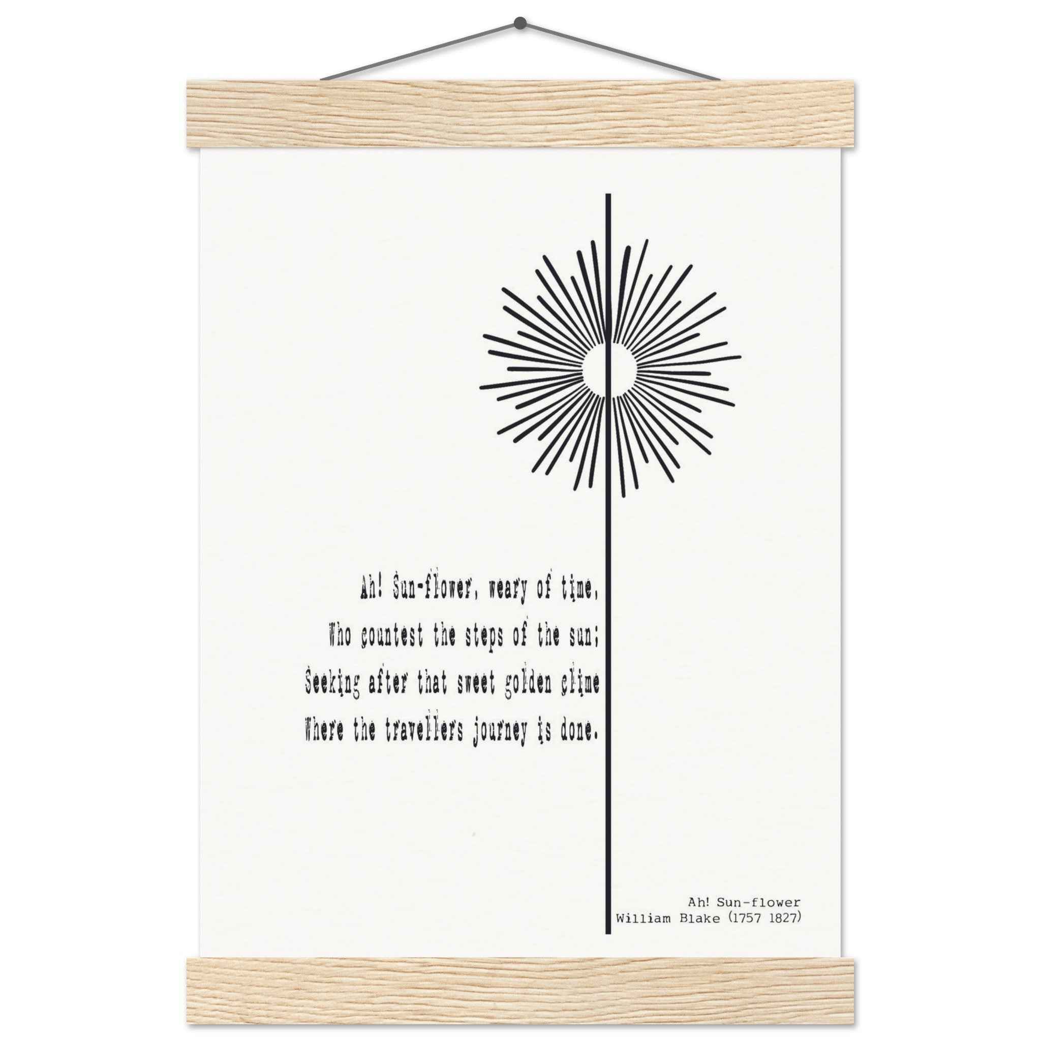 AH - SUNFLOWER BY WILLIAM BLAKE - KLEX ART