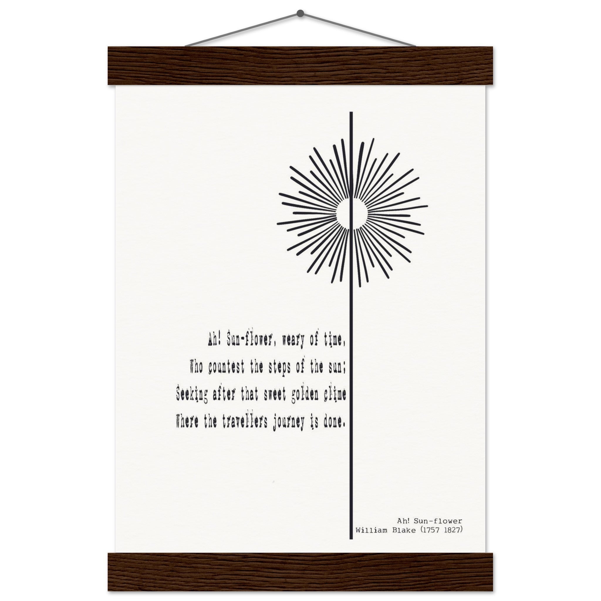 AH - SUNFLOWER BY WILLIAM BLAKE - KLEX ART