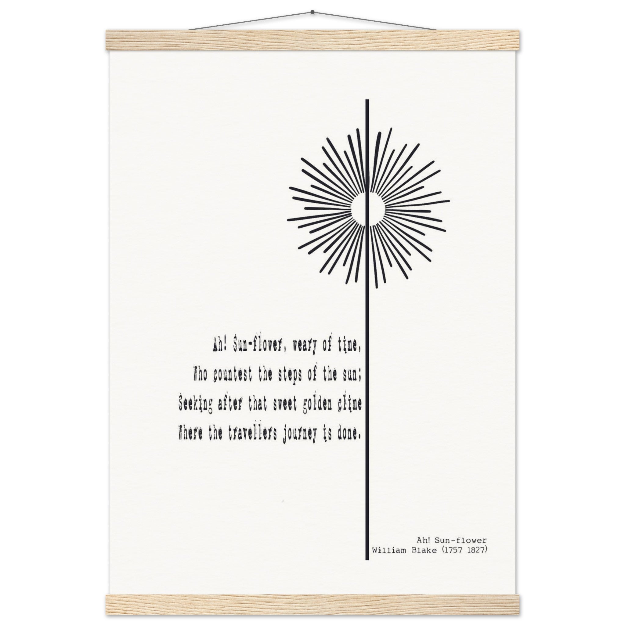 AH - SUNFLOWER BY WILLIAM BLAKE - KLEX ART