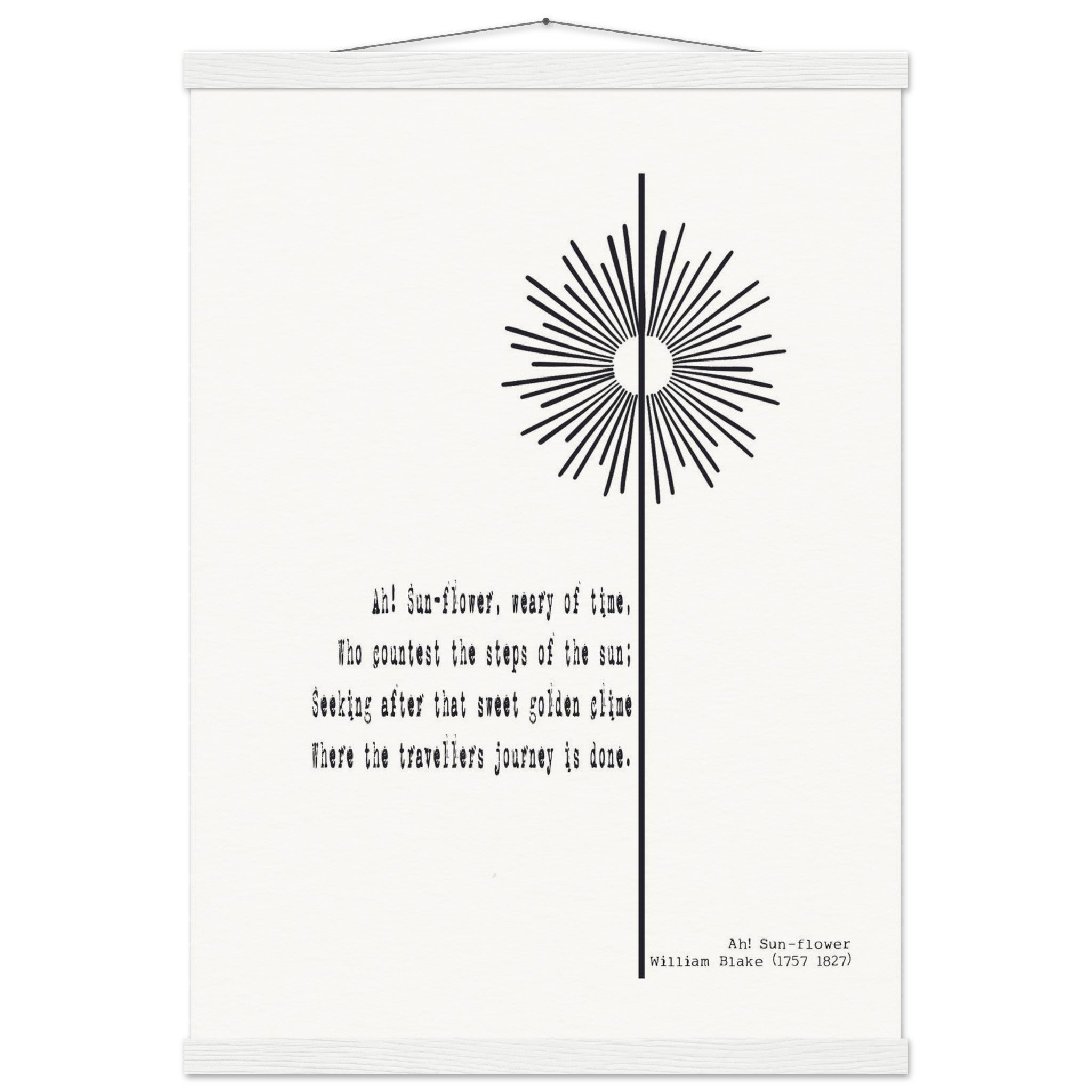 AH - SUNFLOWER BY WILLIAM BLAKE - KLEX ART