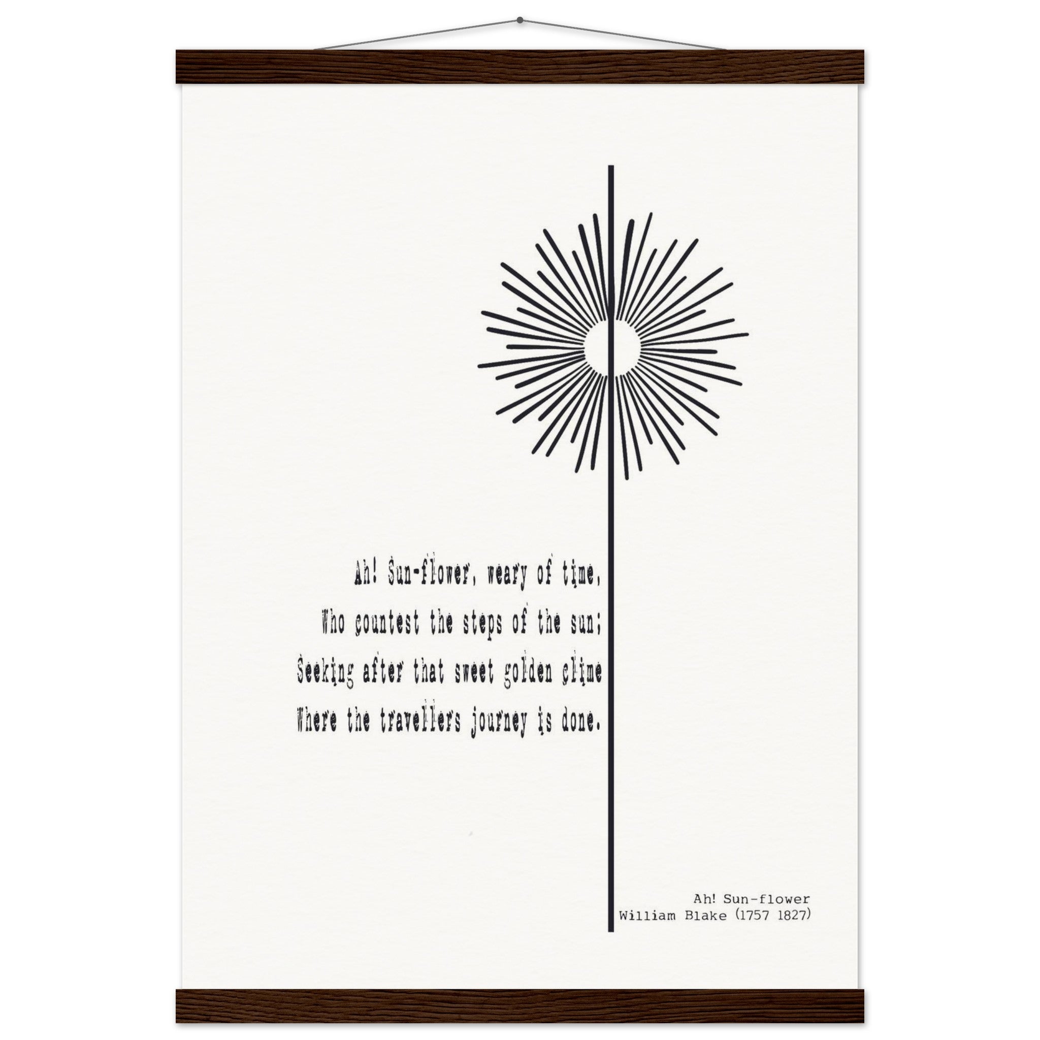 AH - SUNFLOWER BY WILLIAM BLAKE - KLEX ART