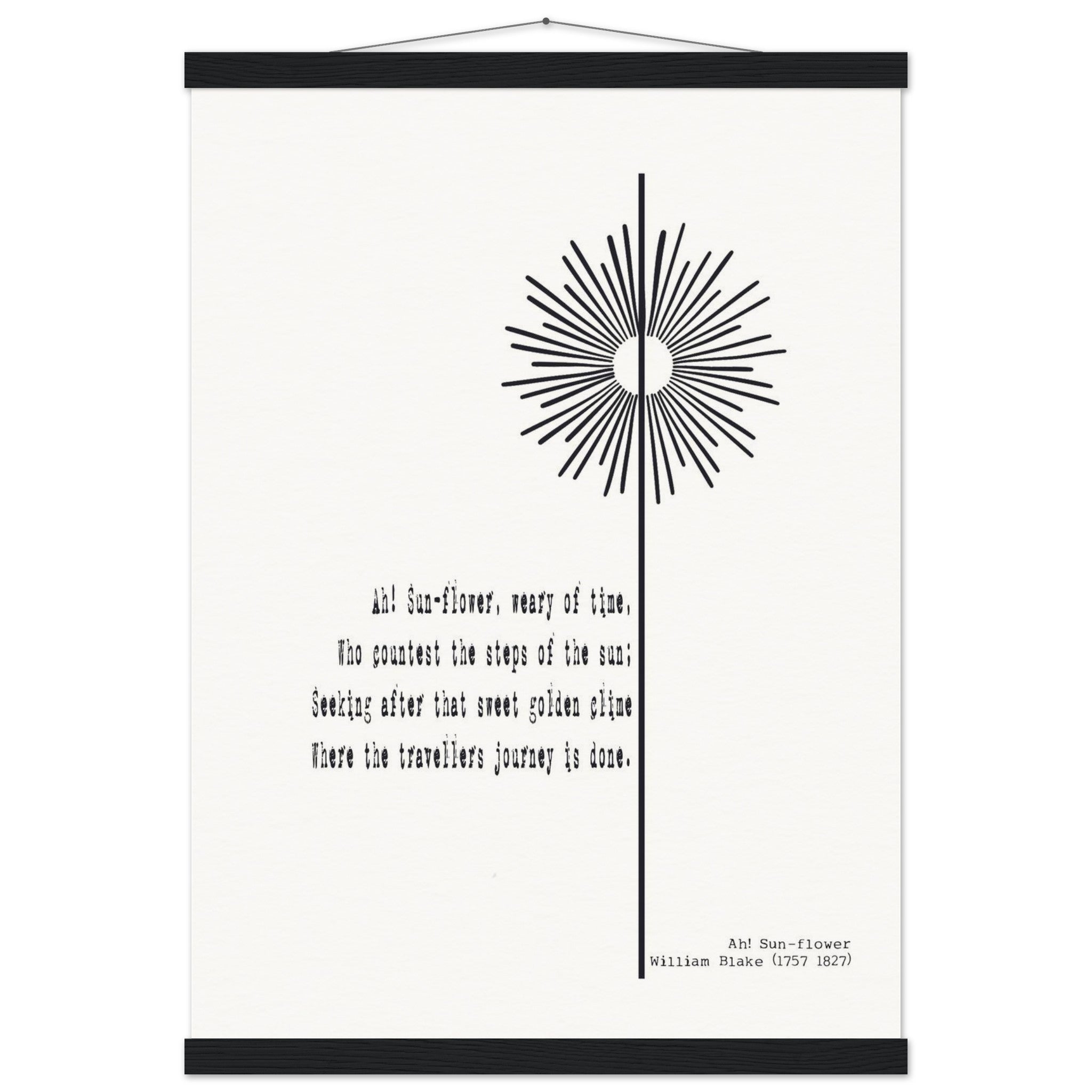 AH - SUNFLOWER BY WILLIAM BLAKE - KLEX ART