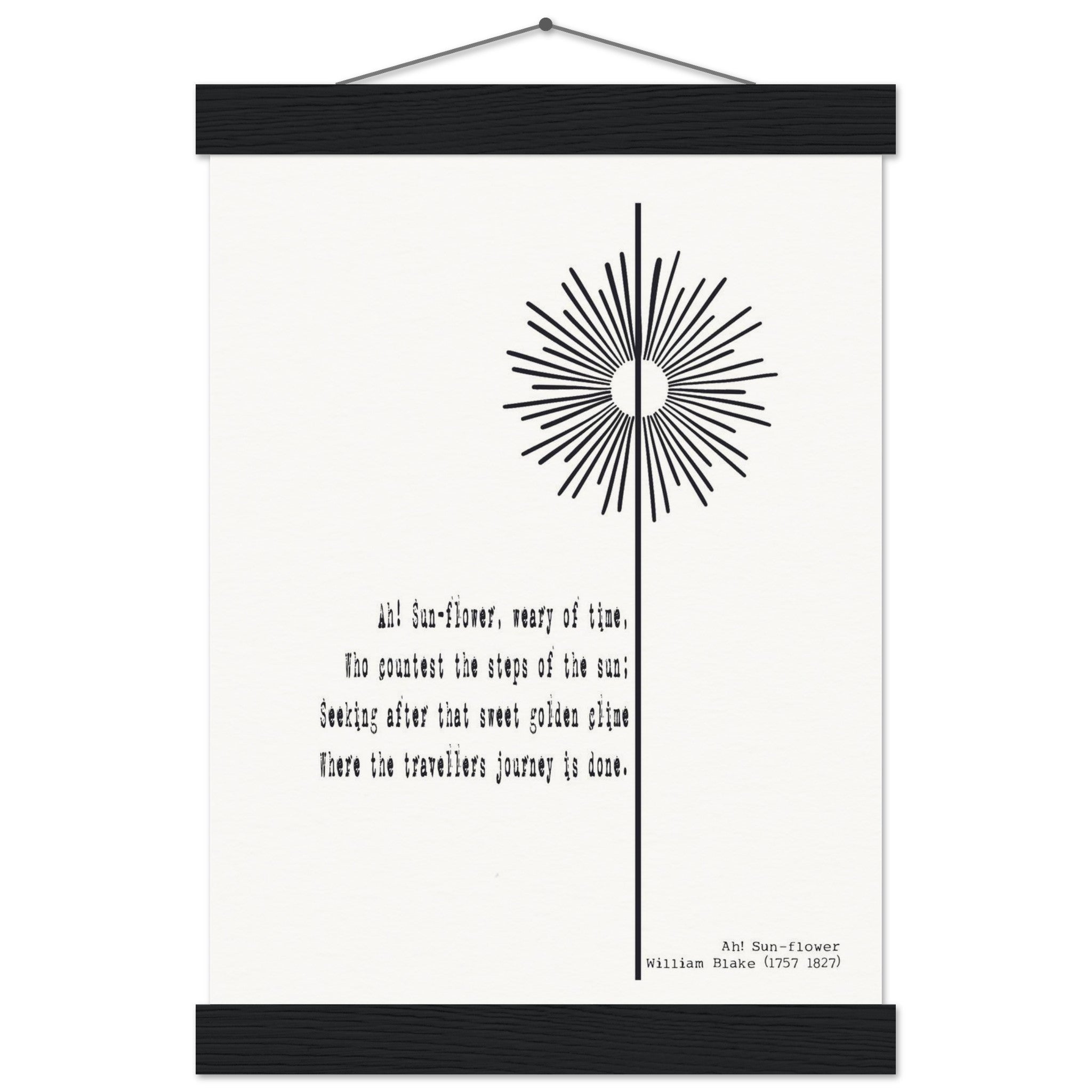 AH - SUNFLOWER BY WILLIAM BLAKE - KLEX ART