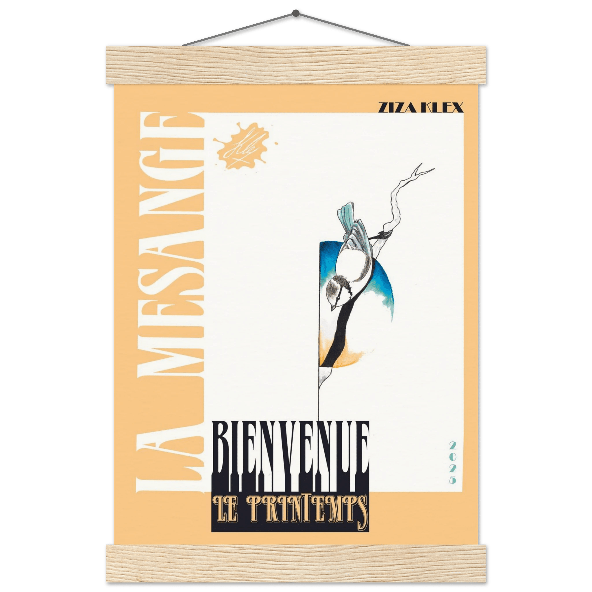 BIENVENUE LE PRINTEMPS *abricot* - KLEX ART