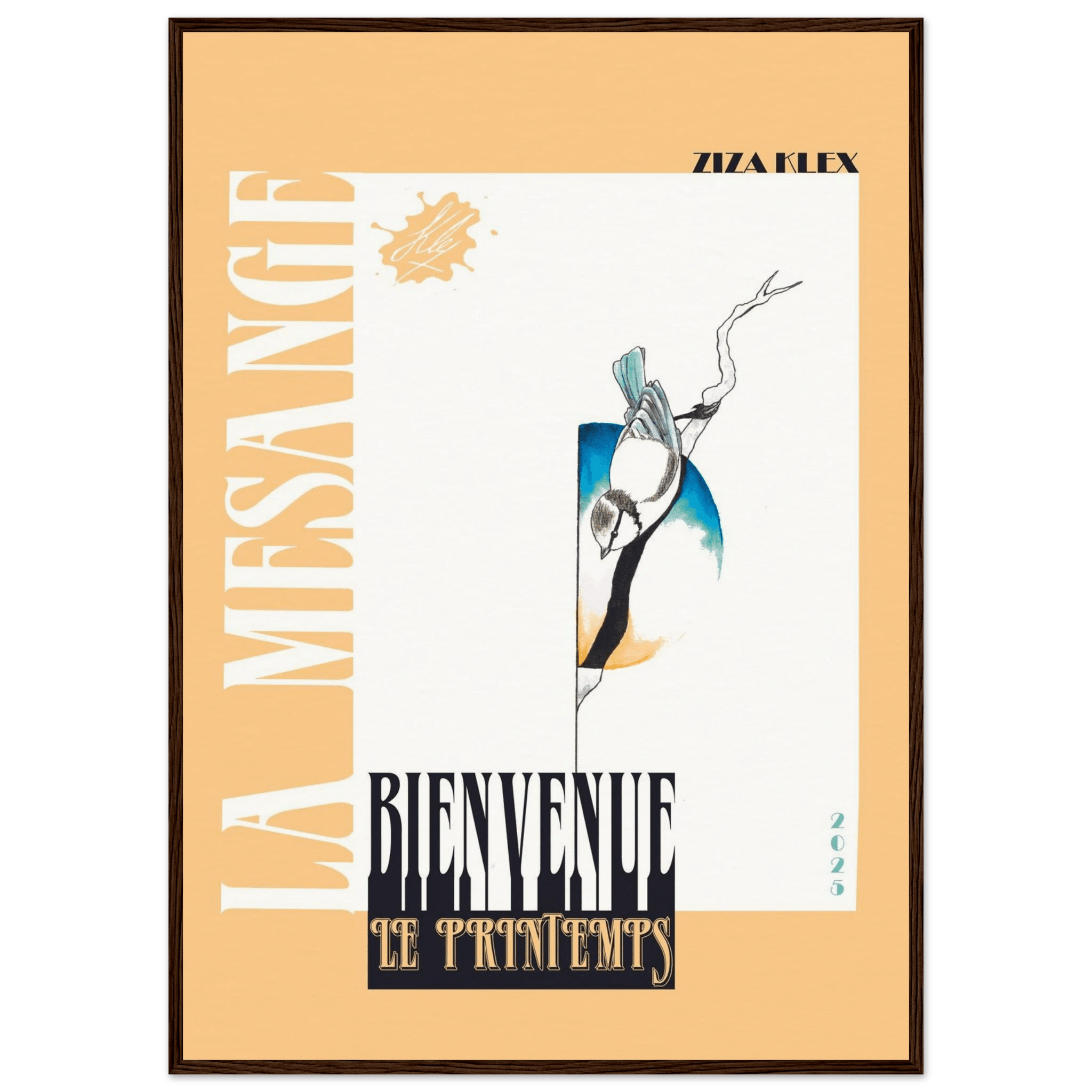 BIENVENUE LE PRINTEMPS *abricot* - KLEX ART