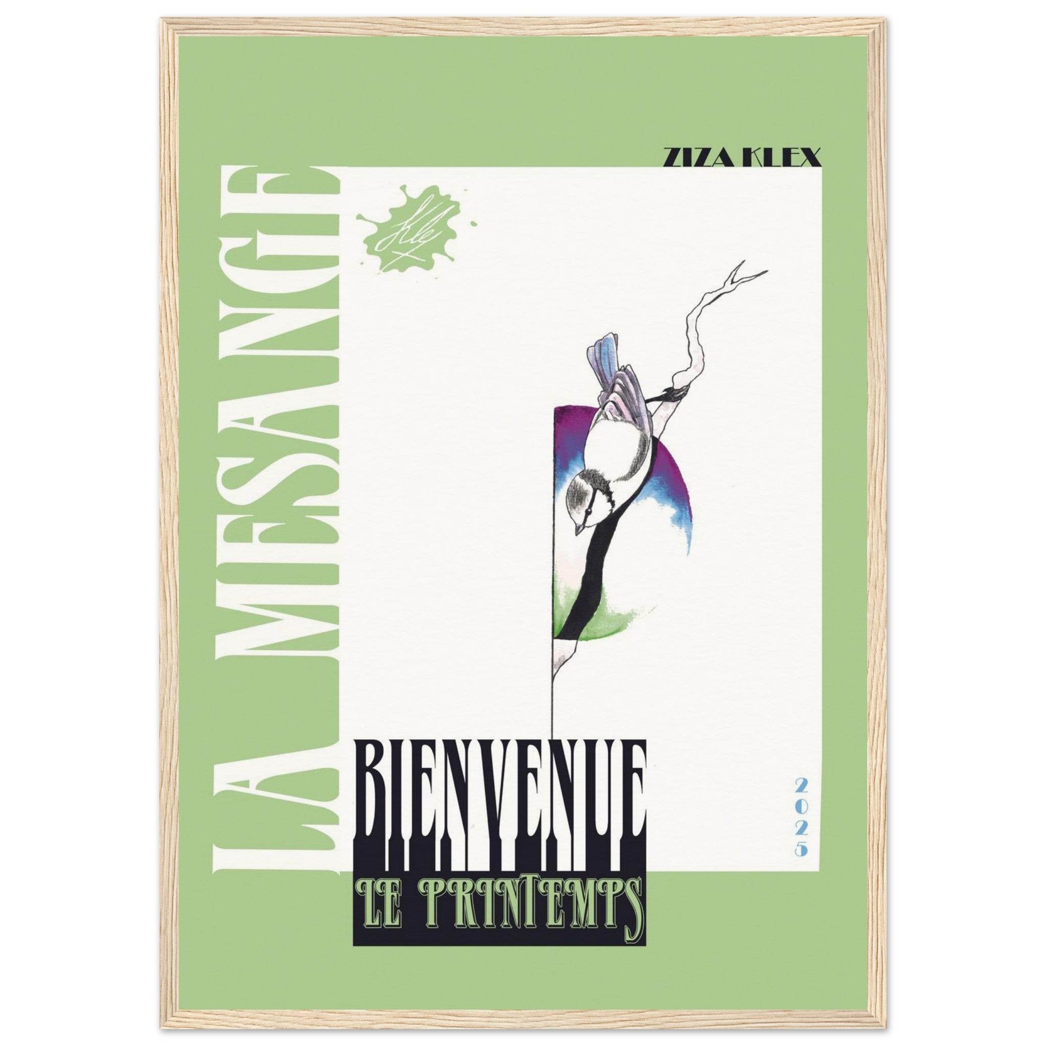 BIENVENUE LE PRINTEMPS *green* - KLEX ART