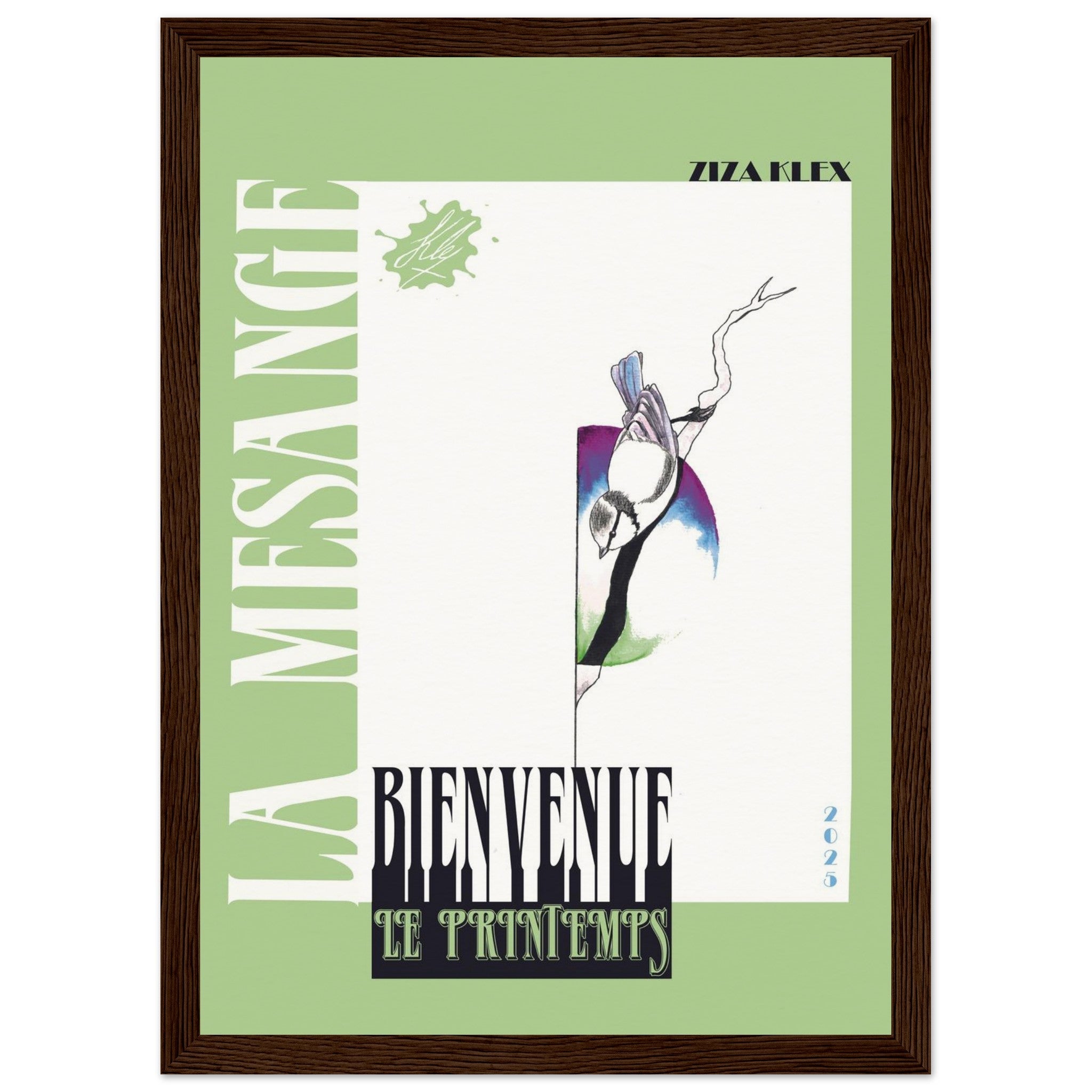 BIENVENUE LE PRINTEMPS *green* - KLEX ART