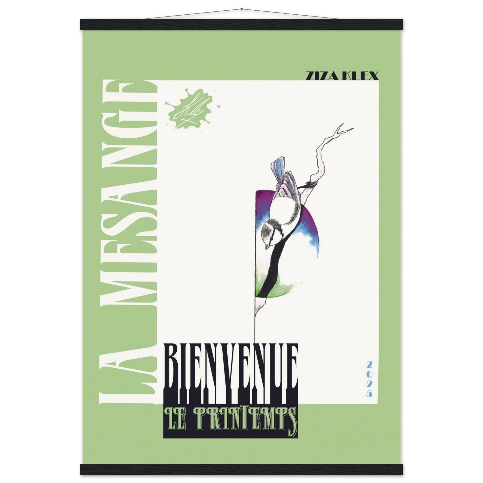 BIENVENUE LE PRINTEMPS *green* - KLEX ART