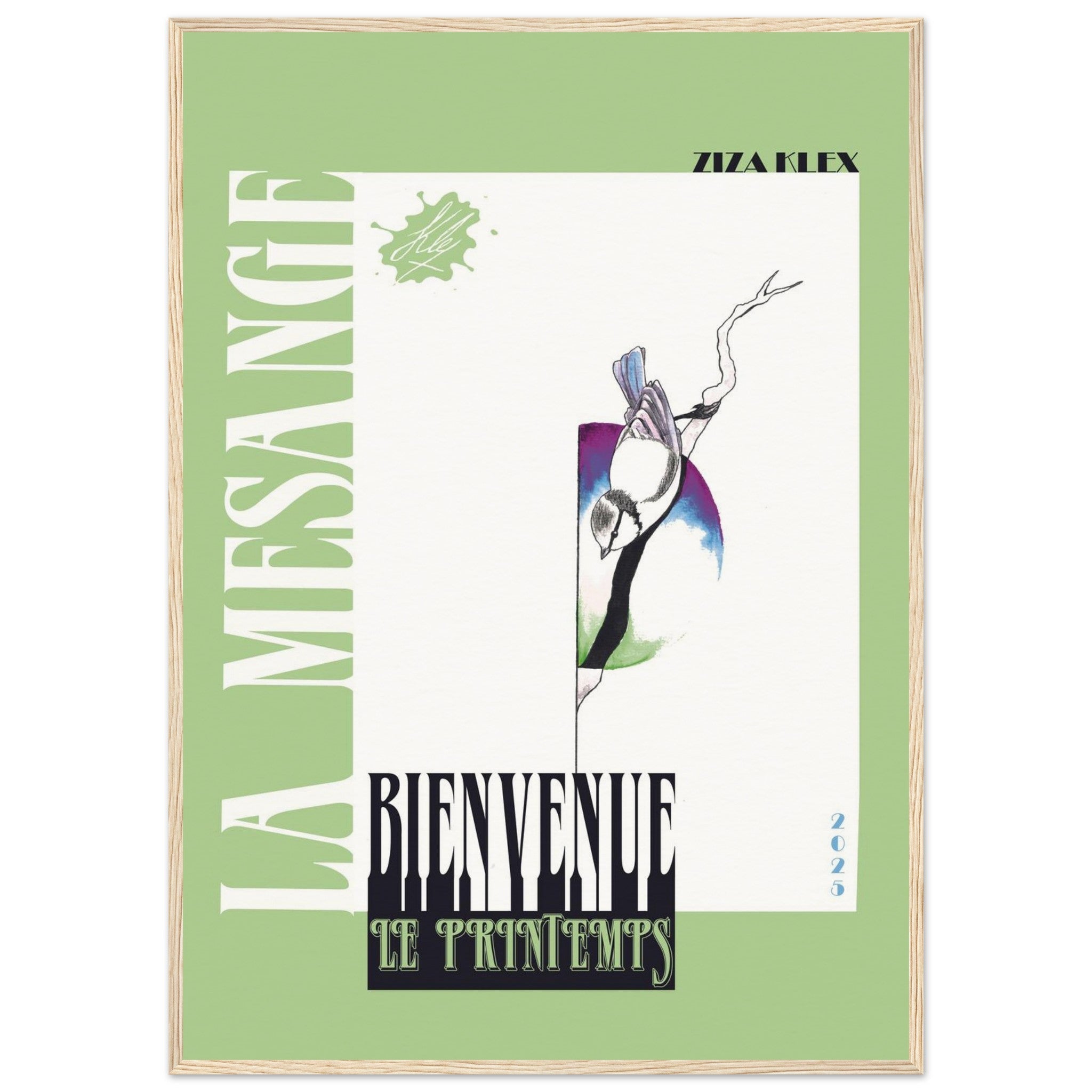 BIENVENUE LE PRINTEMPS *green* - KLEX ART