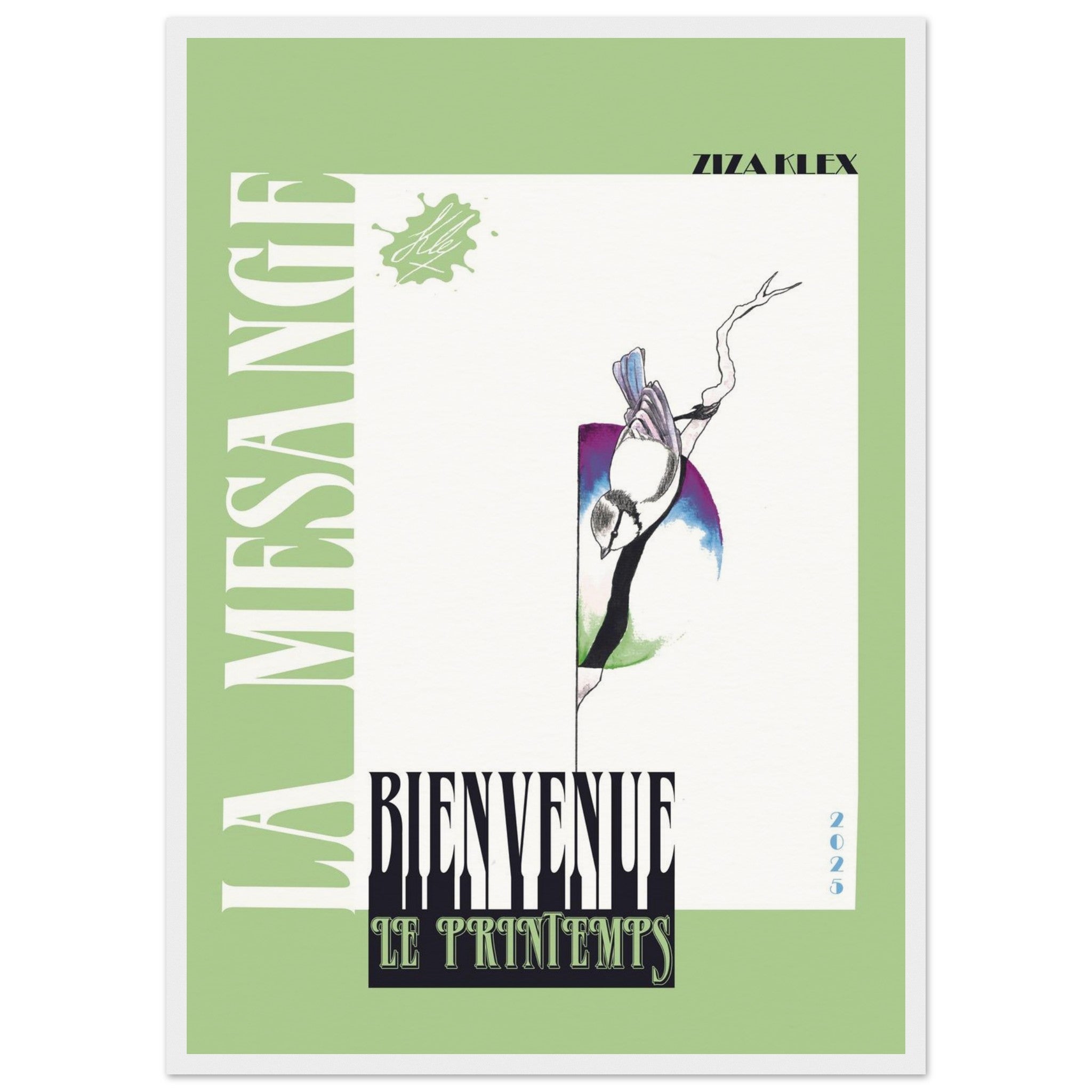 BIENVENUE LE PRINTEMPS *green* - KLEX ART