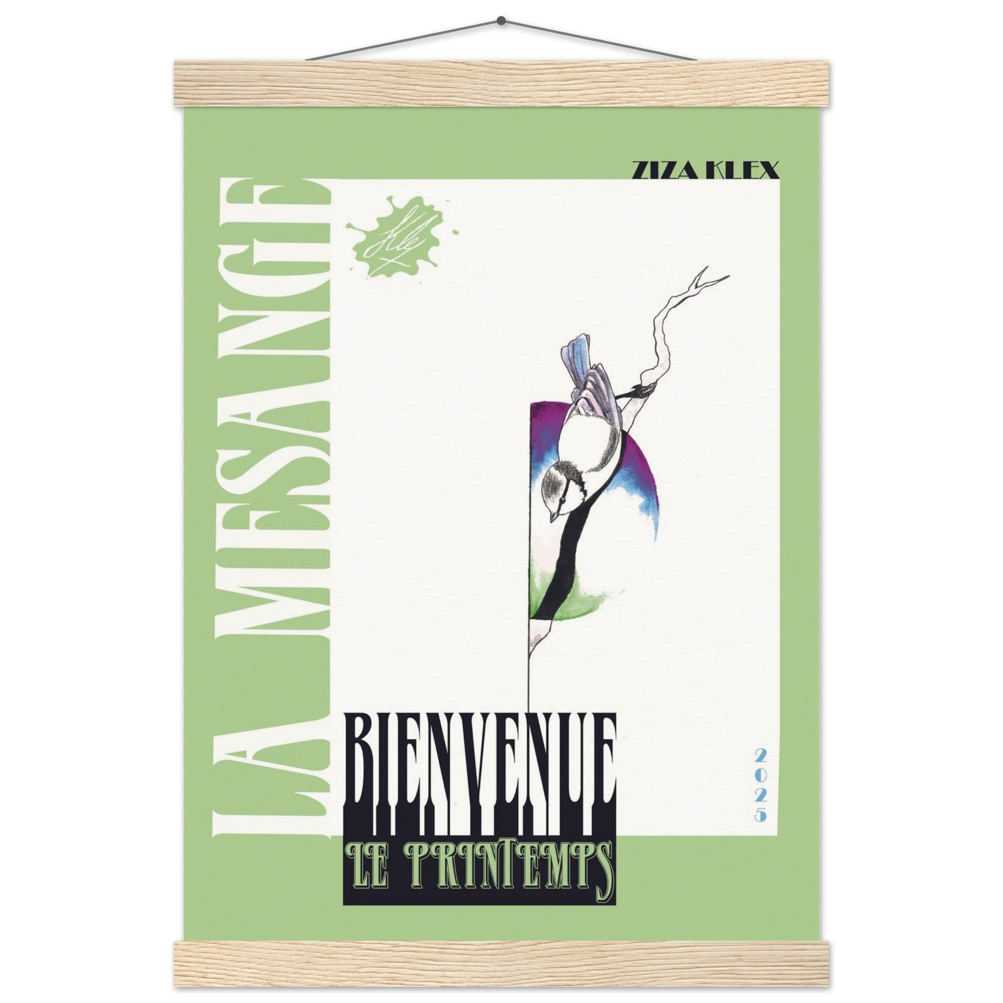 BIENVENUE LE PRINTEMPS *green* - KLEX ART