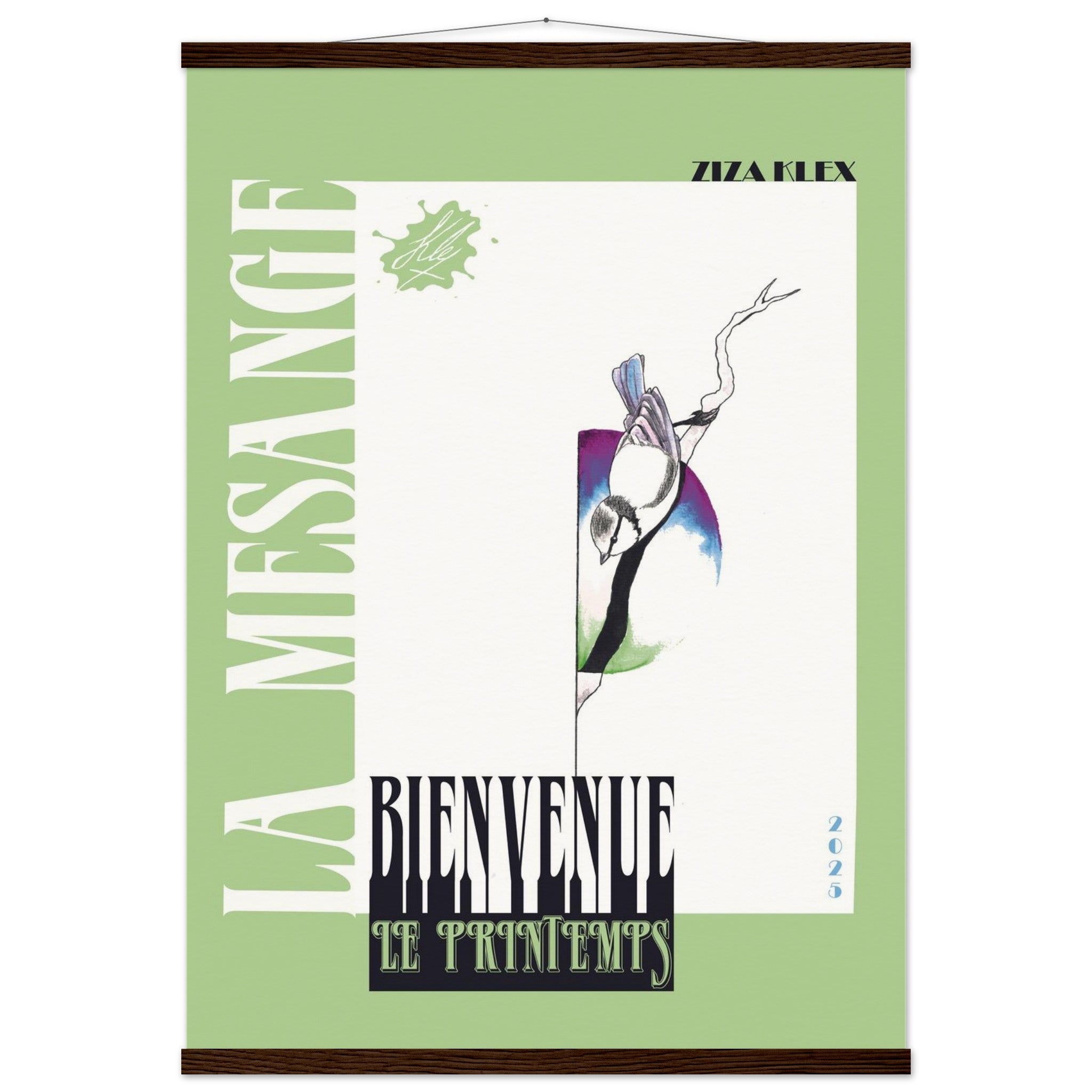 BIENVENUE LE PRINTEMPS *green* - KLEX ART