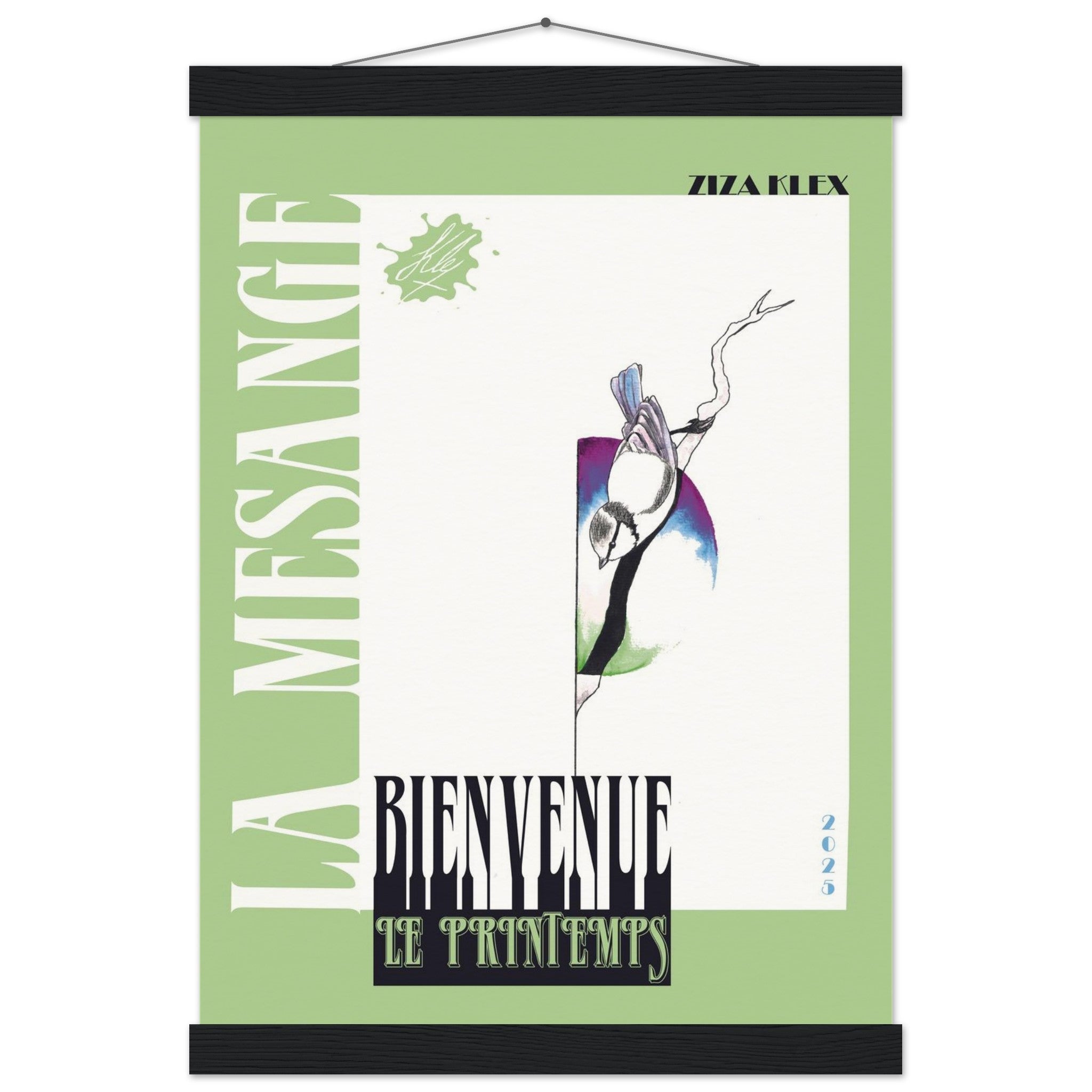 BIENVENUE LE PRINTEMPS *green* - KLEX ART