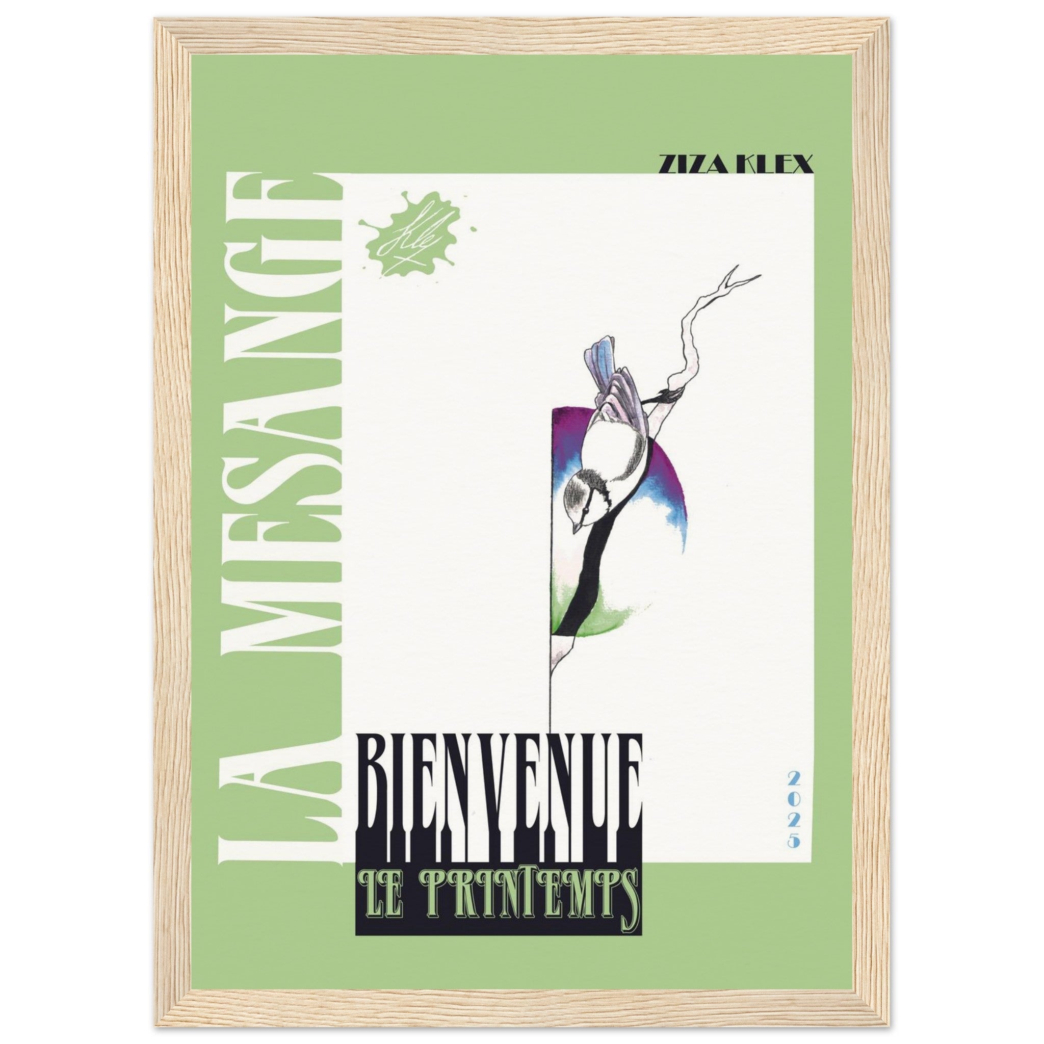 BIENVENUE LE PRINTEMPS *green* - KLEX ART