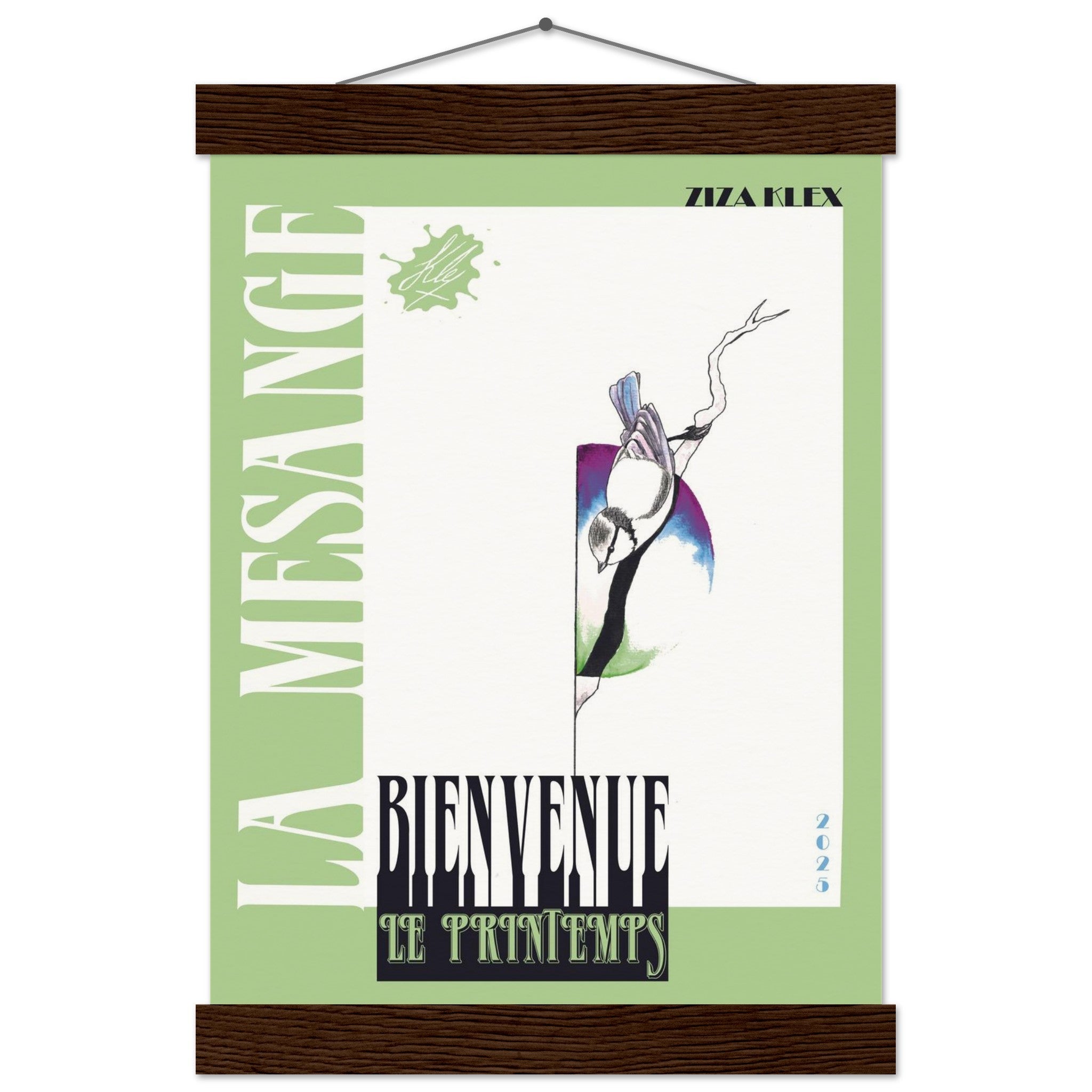 BIENVENUE LE PRINTEMPS *green* - KLEX ART