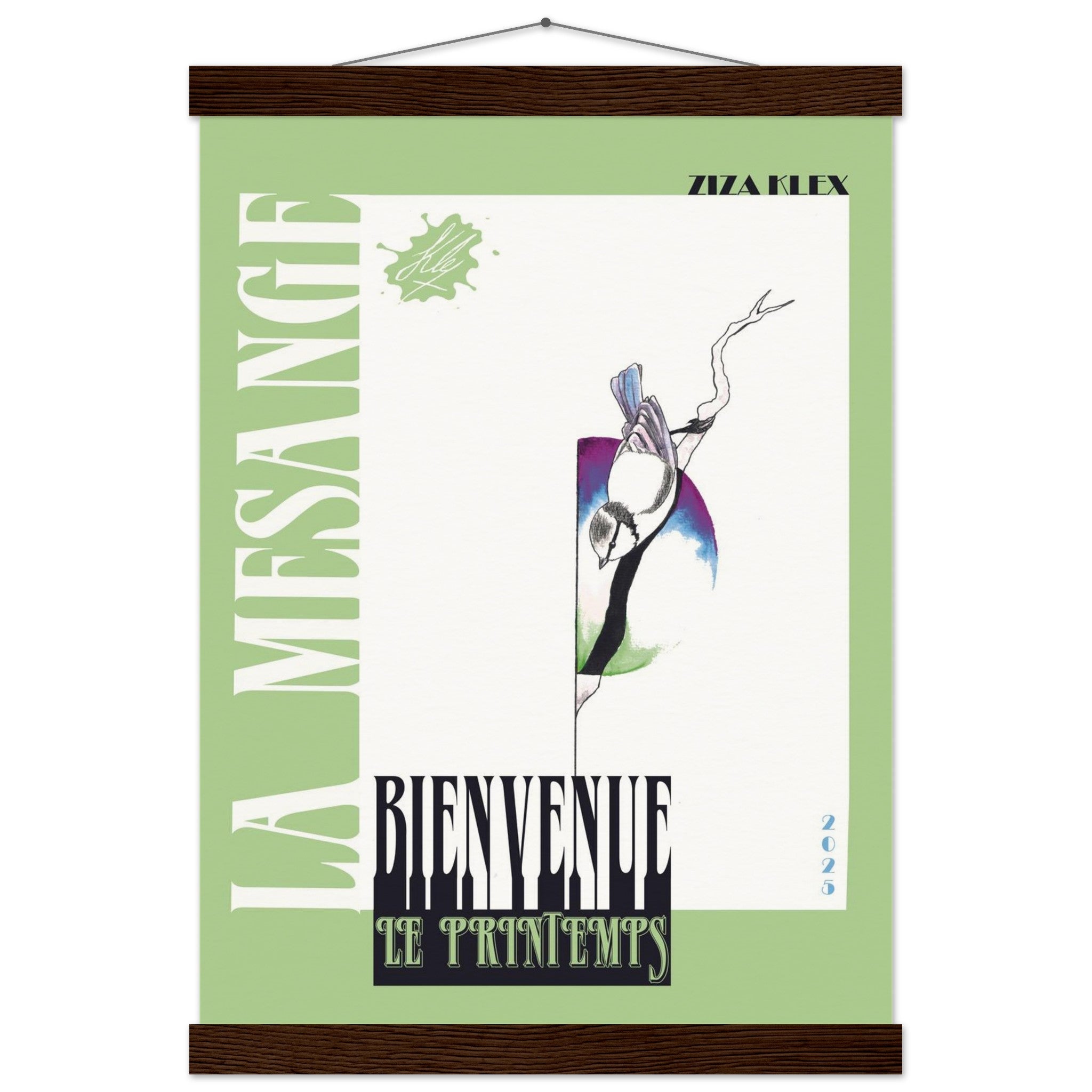BIENVENUE LE PRINTEMPS *green* - KLEX ART