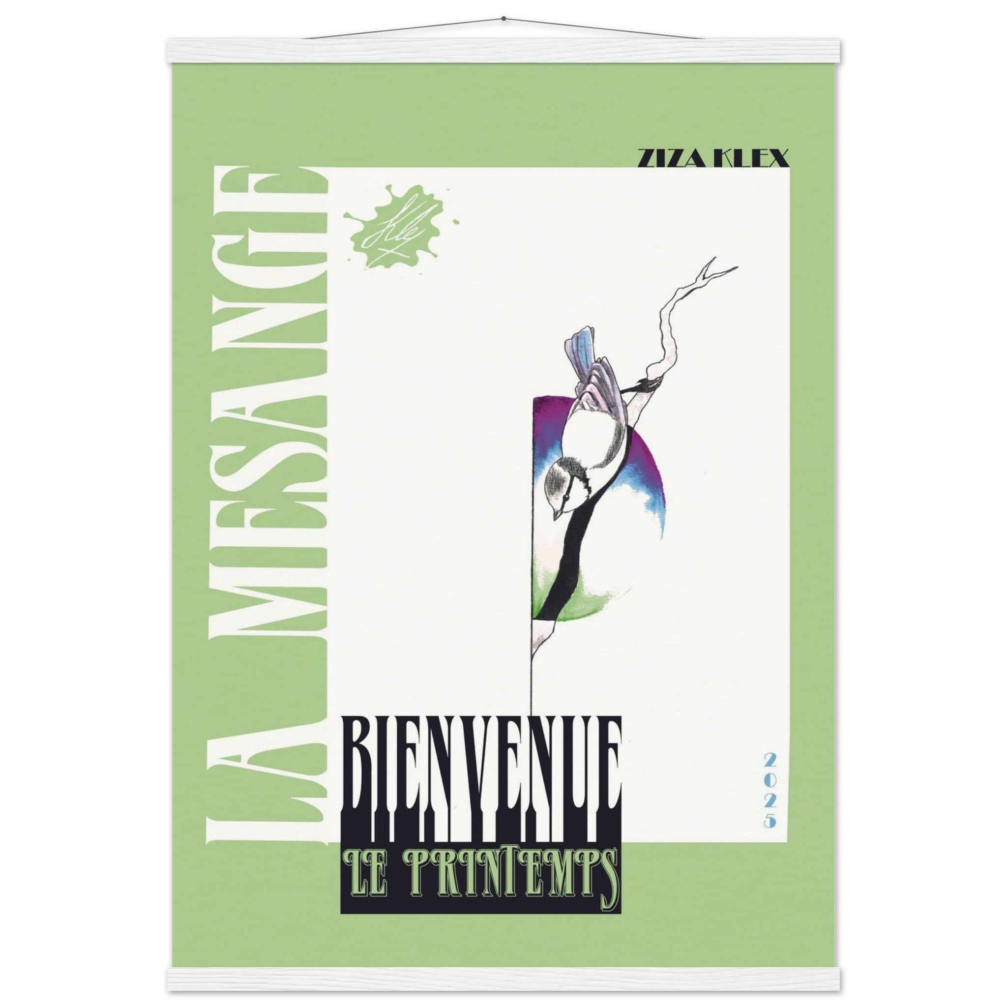 BIENVENUE LE PRINTEMPS *green* - KLEX ART