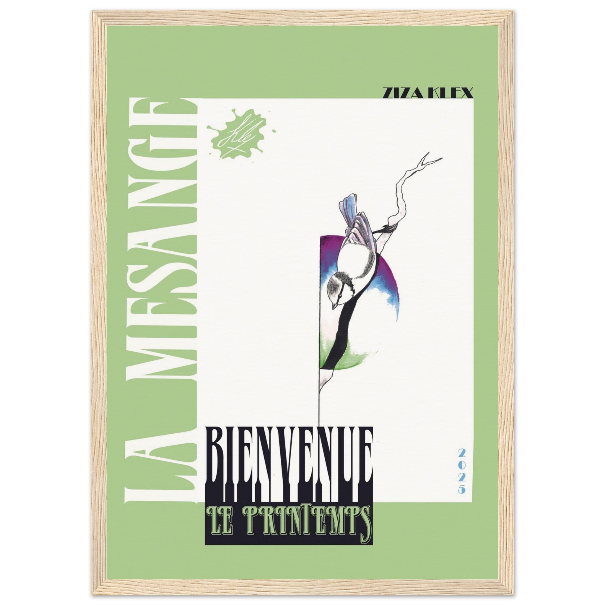 BIENVENUE LE PRINTEMPS *green* - KLEX ART