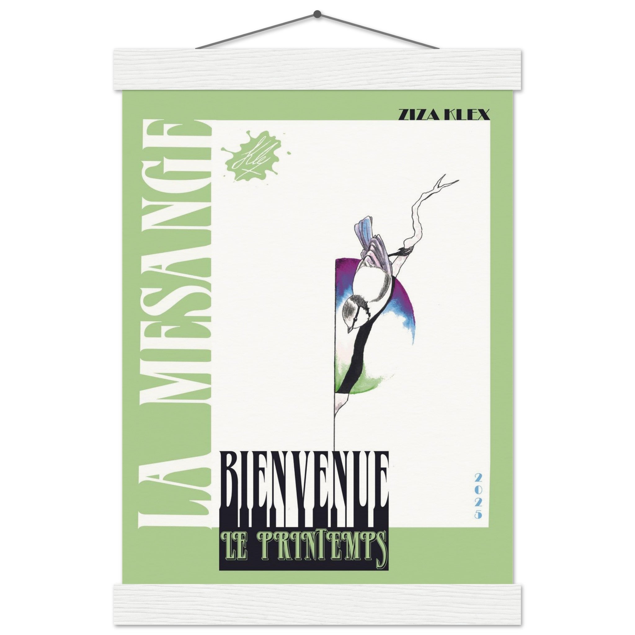 BIENVENUE LE PRINTEMPS *green* - KLEX ART
