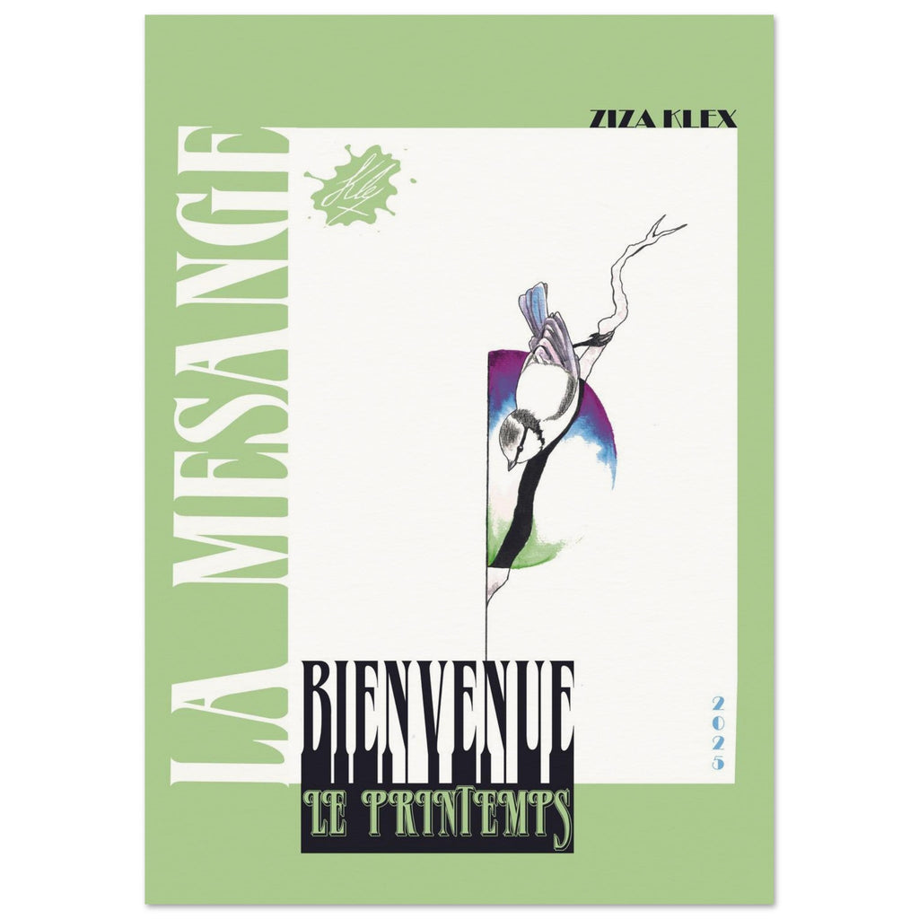 BIENVENUE LE PRINTEMPS *green* - KLEX ART