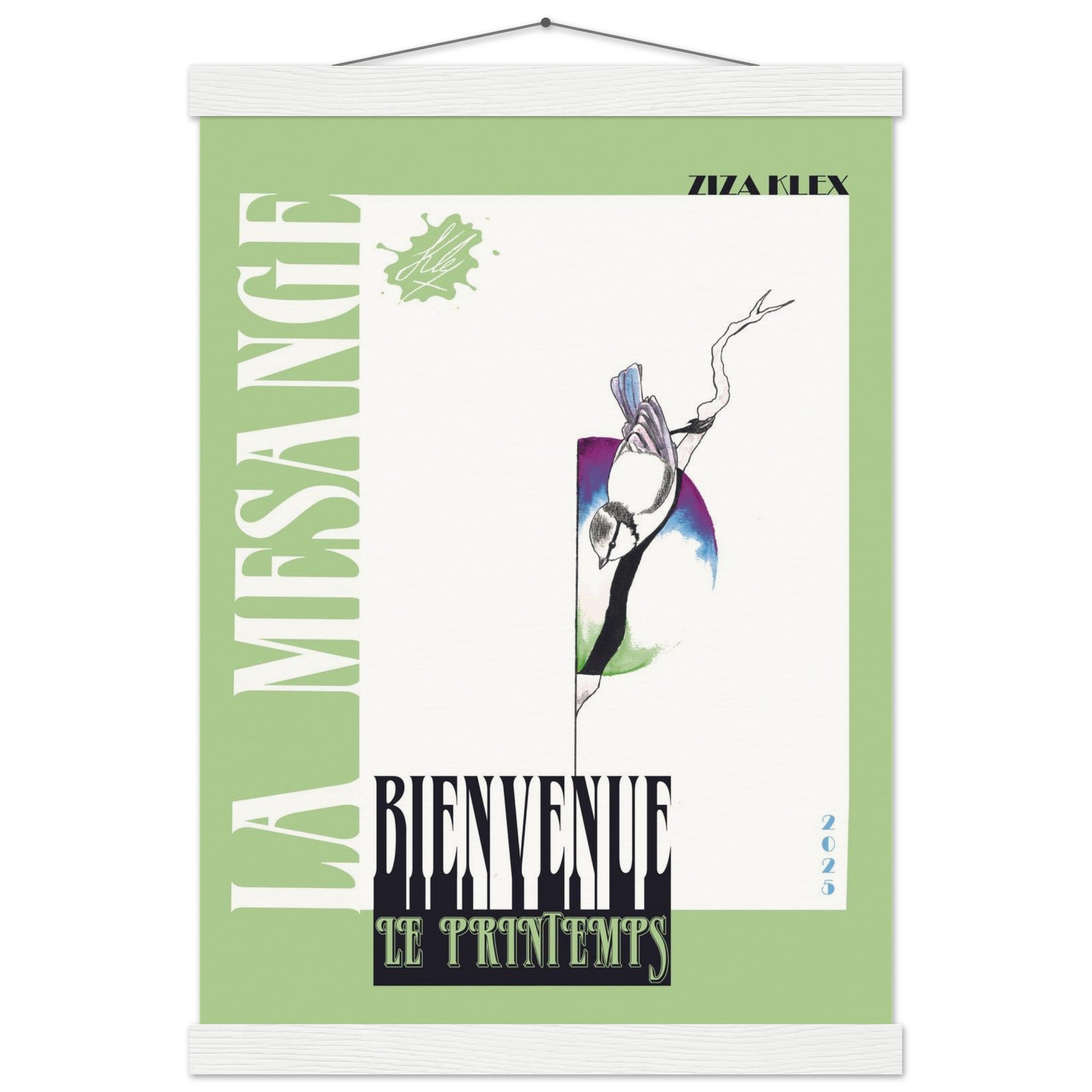 BIENVENUE LE PRINTEMPS *green* - KLEX ART