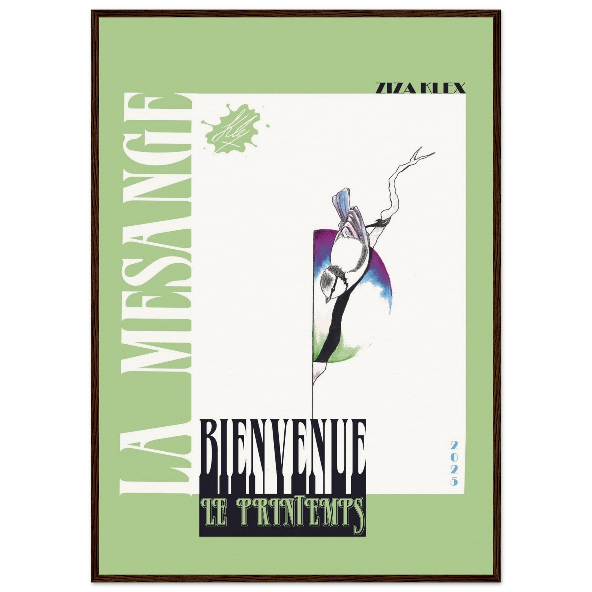 BIENVENUE LE PRINTEMPS *green* - KLEX ART