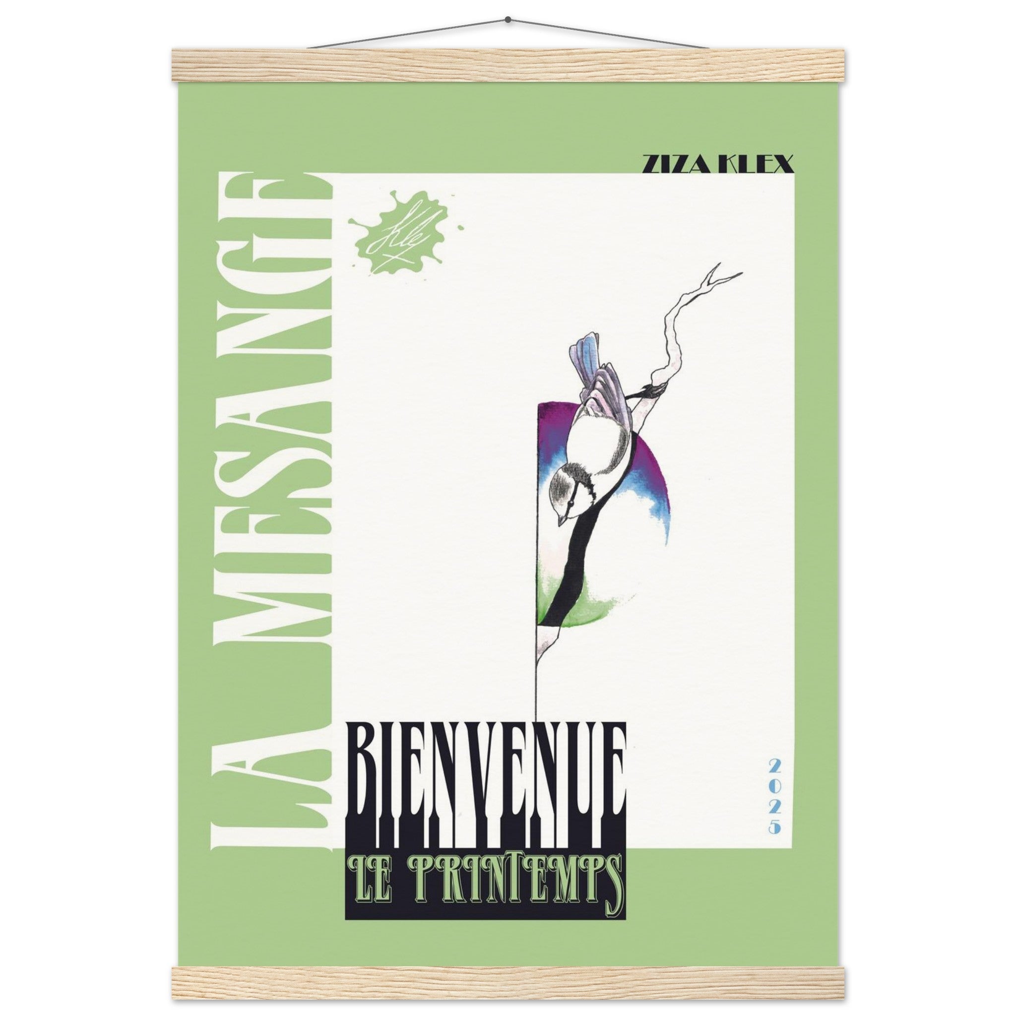 BIENVENUE LE PRINTEMPS *green* - KLEX ART