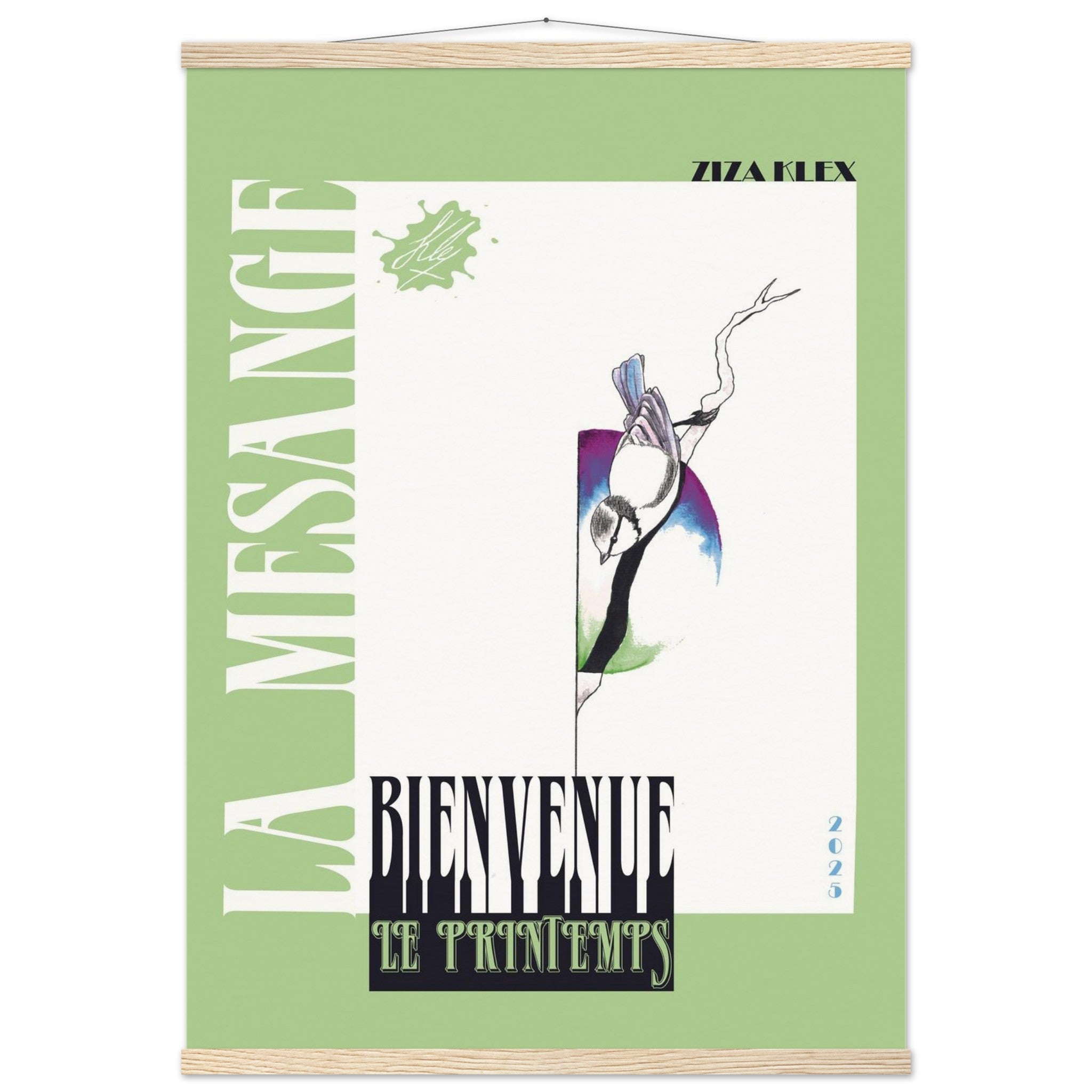 BIENVENUE LE PRINTEMPS *green* - KLEX ART