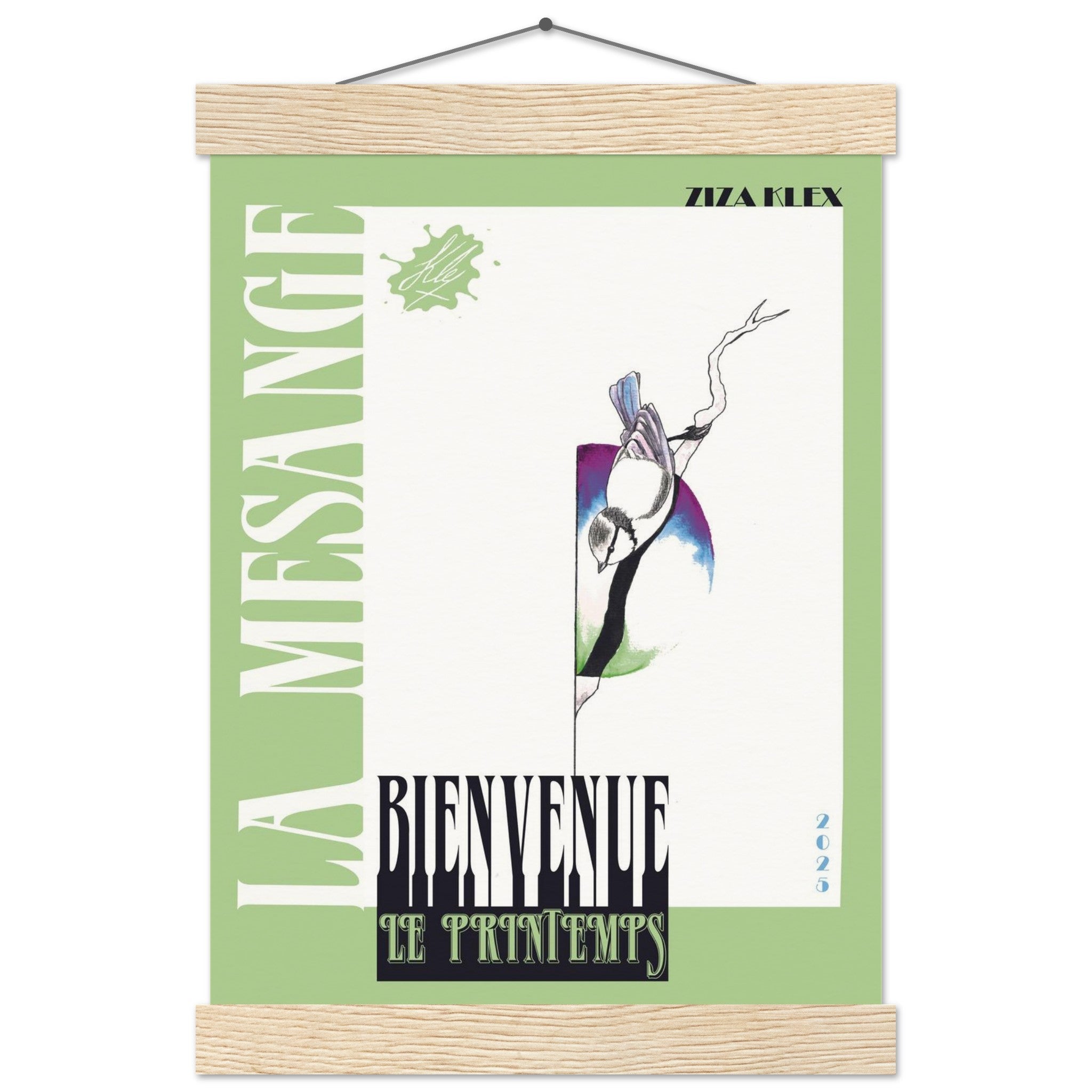 BIENVENUE LE PRINTEMPS *green* - KLEX ART