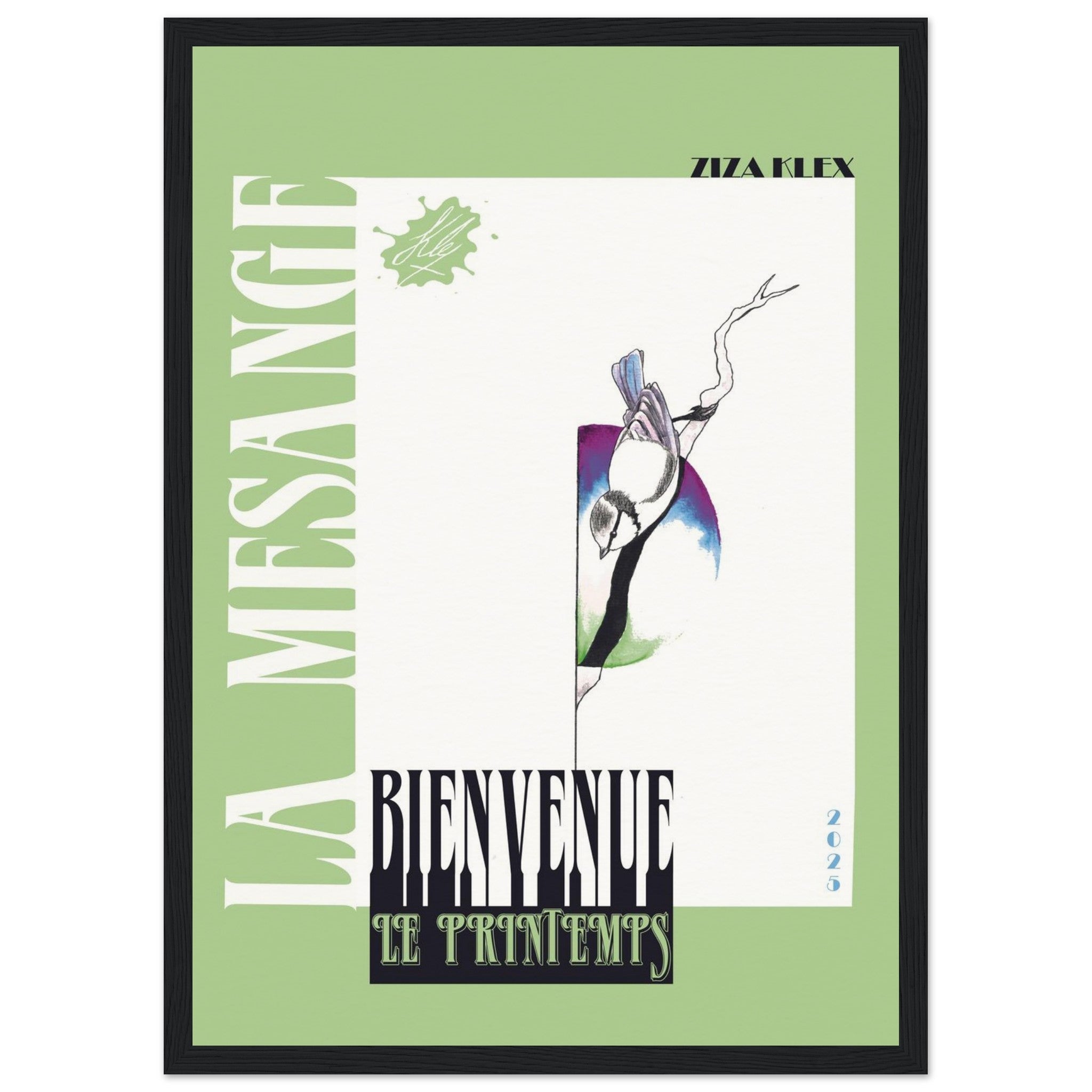 BIENVENUE LE PRINTEMPS *green* - KLEX ART