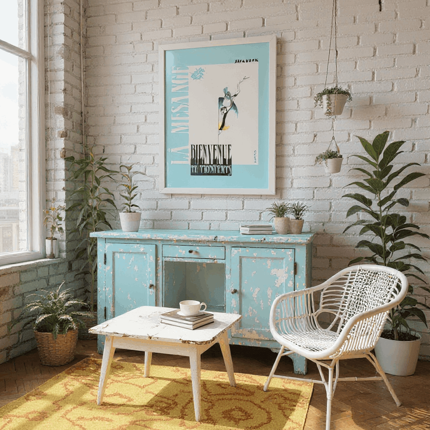 BIENVENUE LE PRINTEMPS *sky blue* - KLEX ART