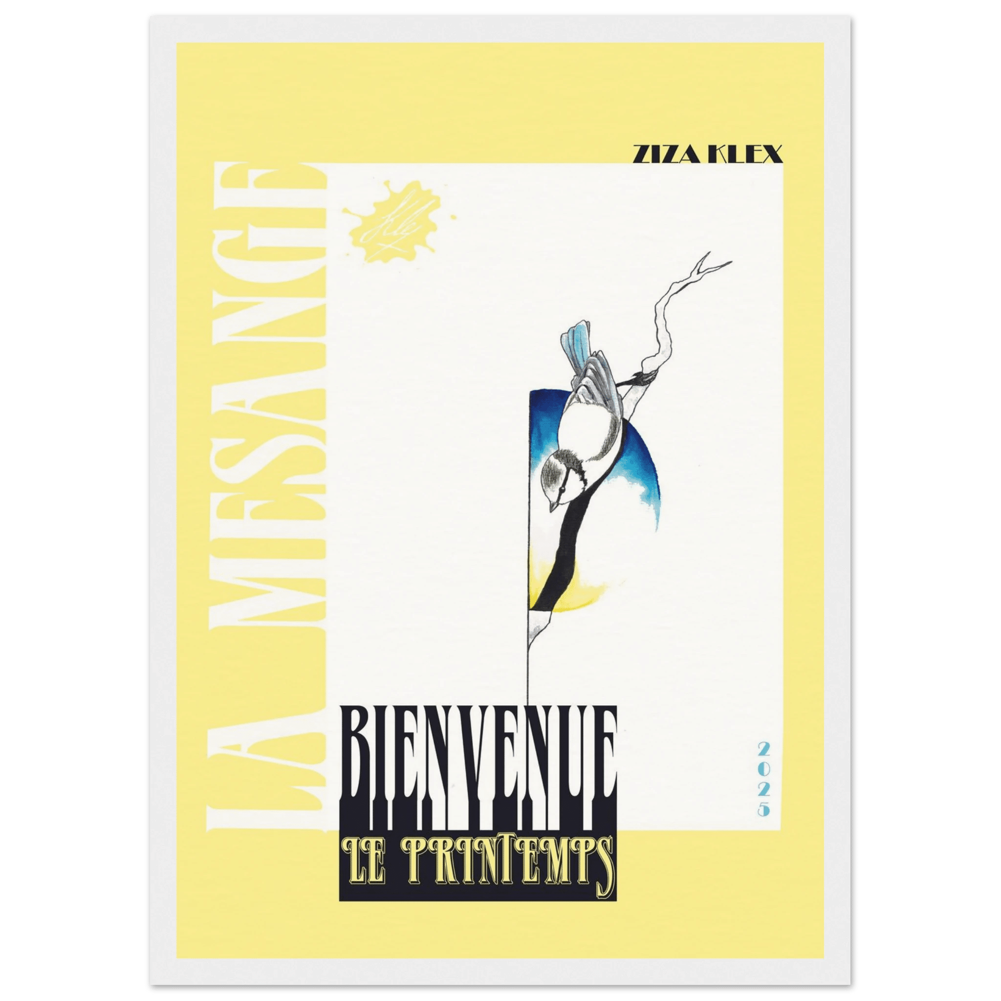 BIENVENUE LE PRINTEMPS *sunshin yellow* - KLEX ART