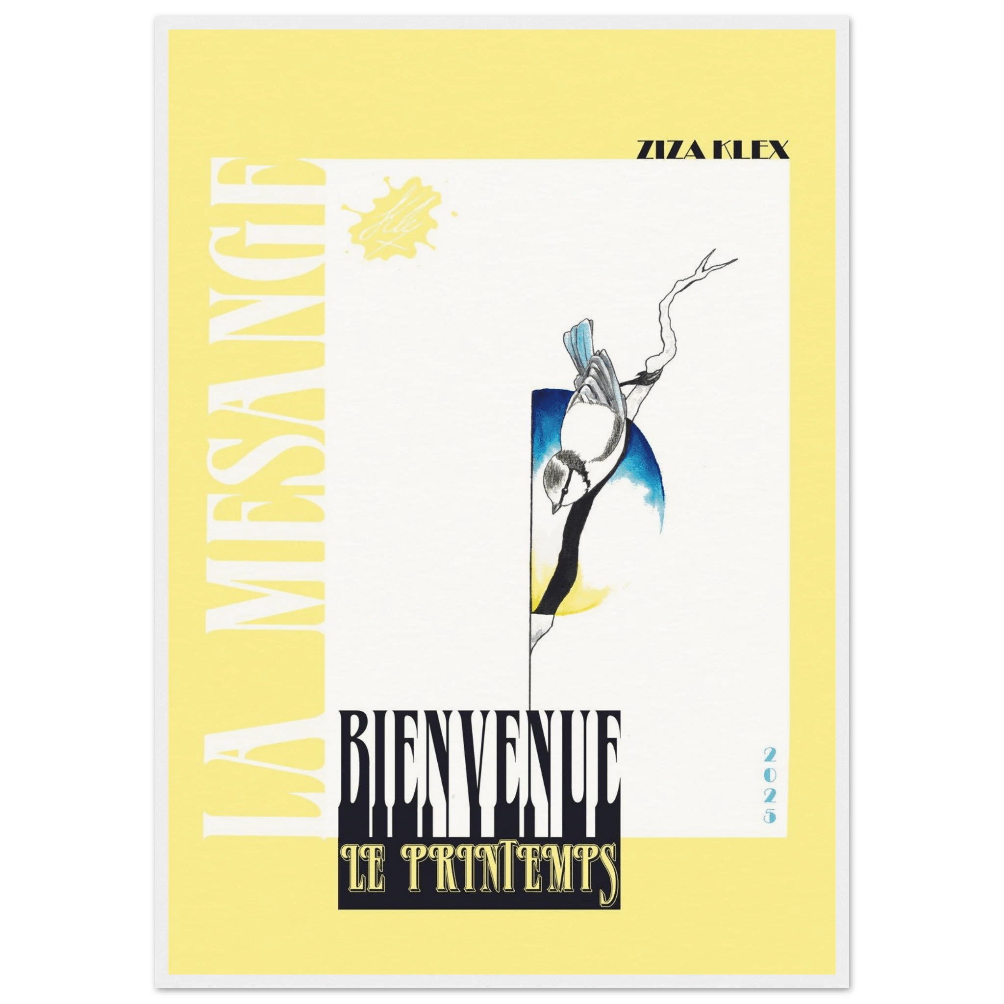 BIENVENUE LE PRINTEMPS *sunshin yellow* - KLEX ART