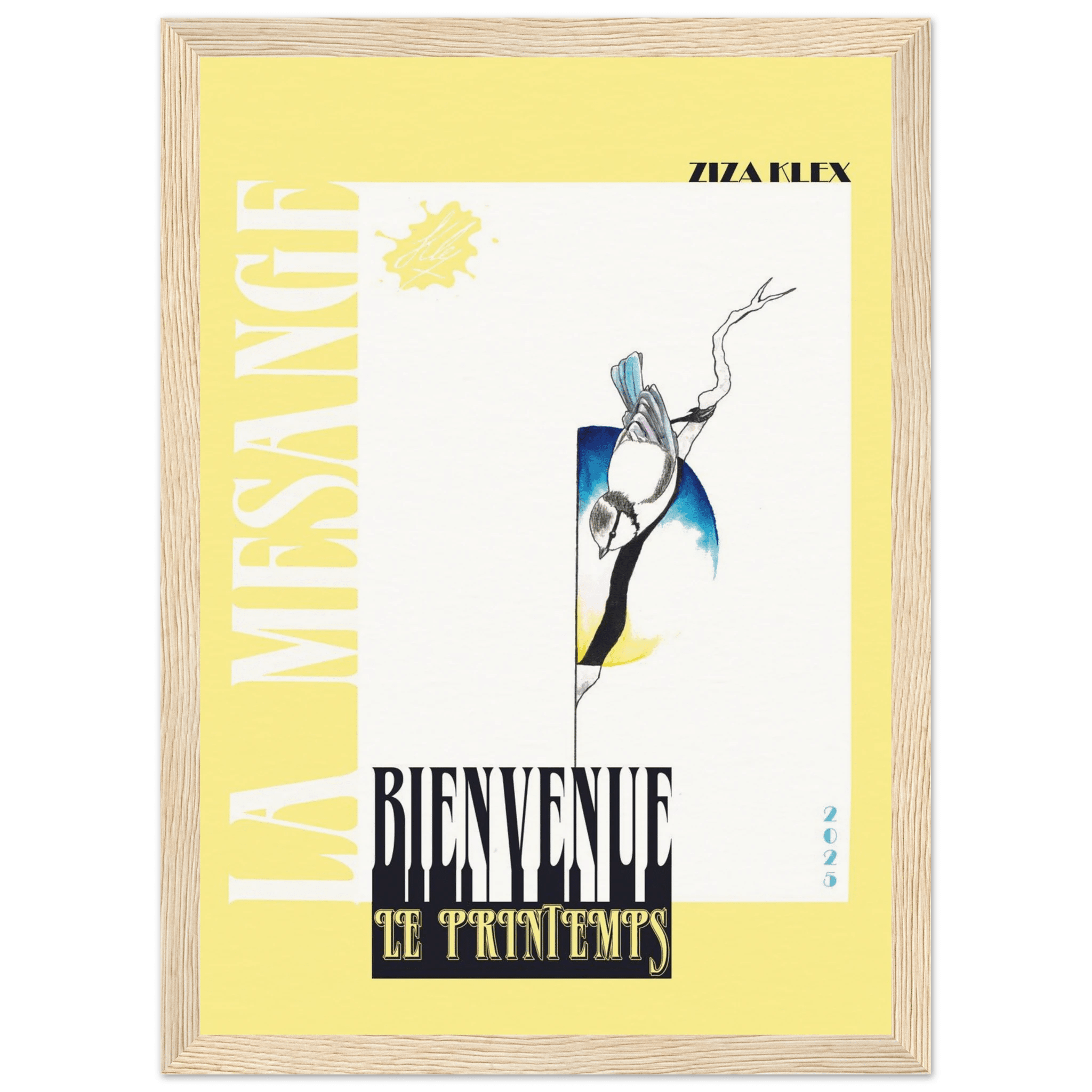 BIENVENUE LE PRINTEMPS *sunshin yellow* - KLEX ART