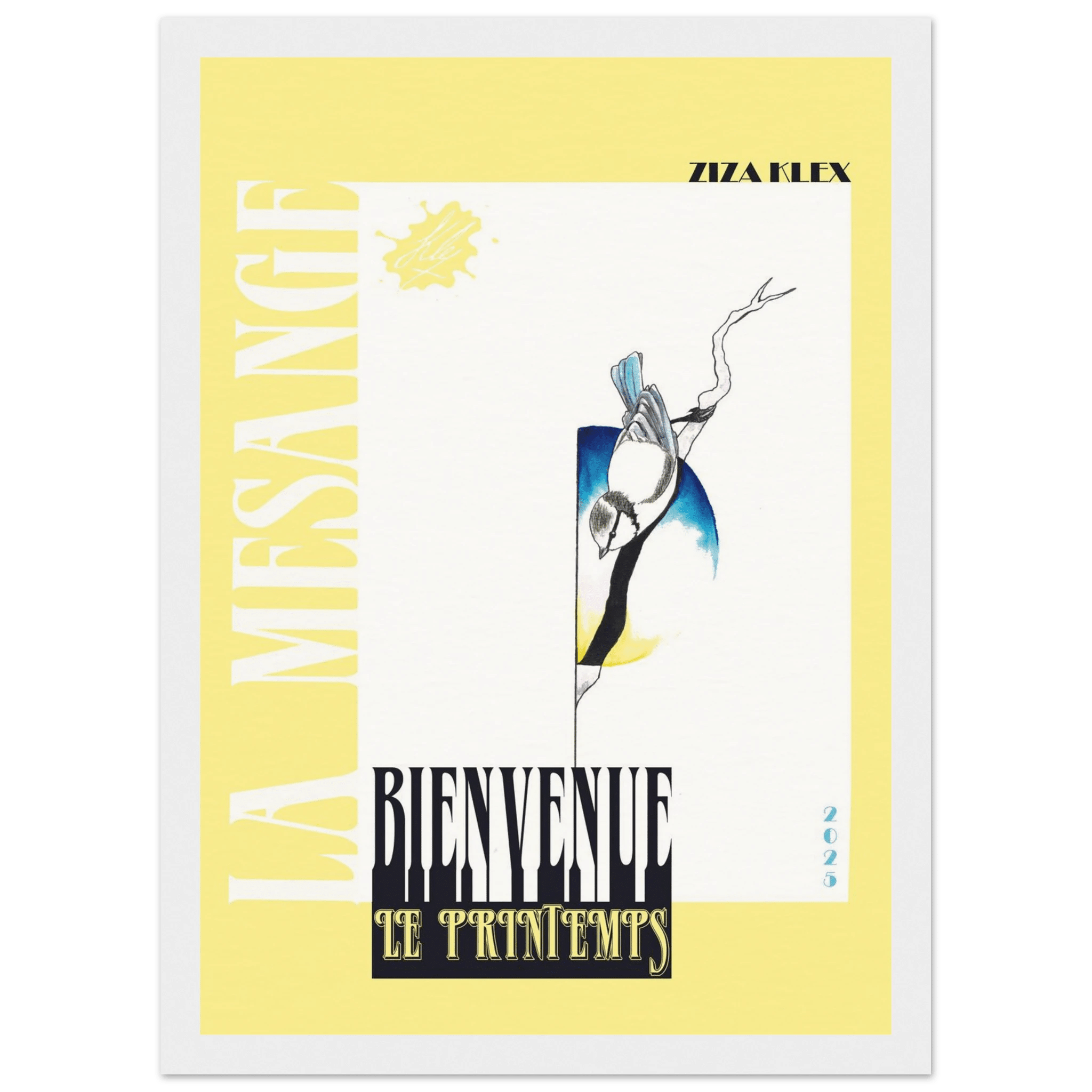 BIENVENUE LE PRINTEMPS *sunshin yellow* - KLEX ART