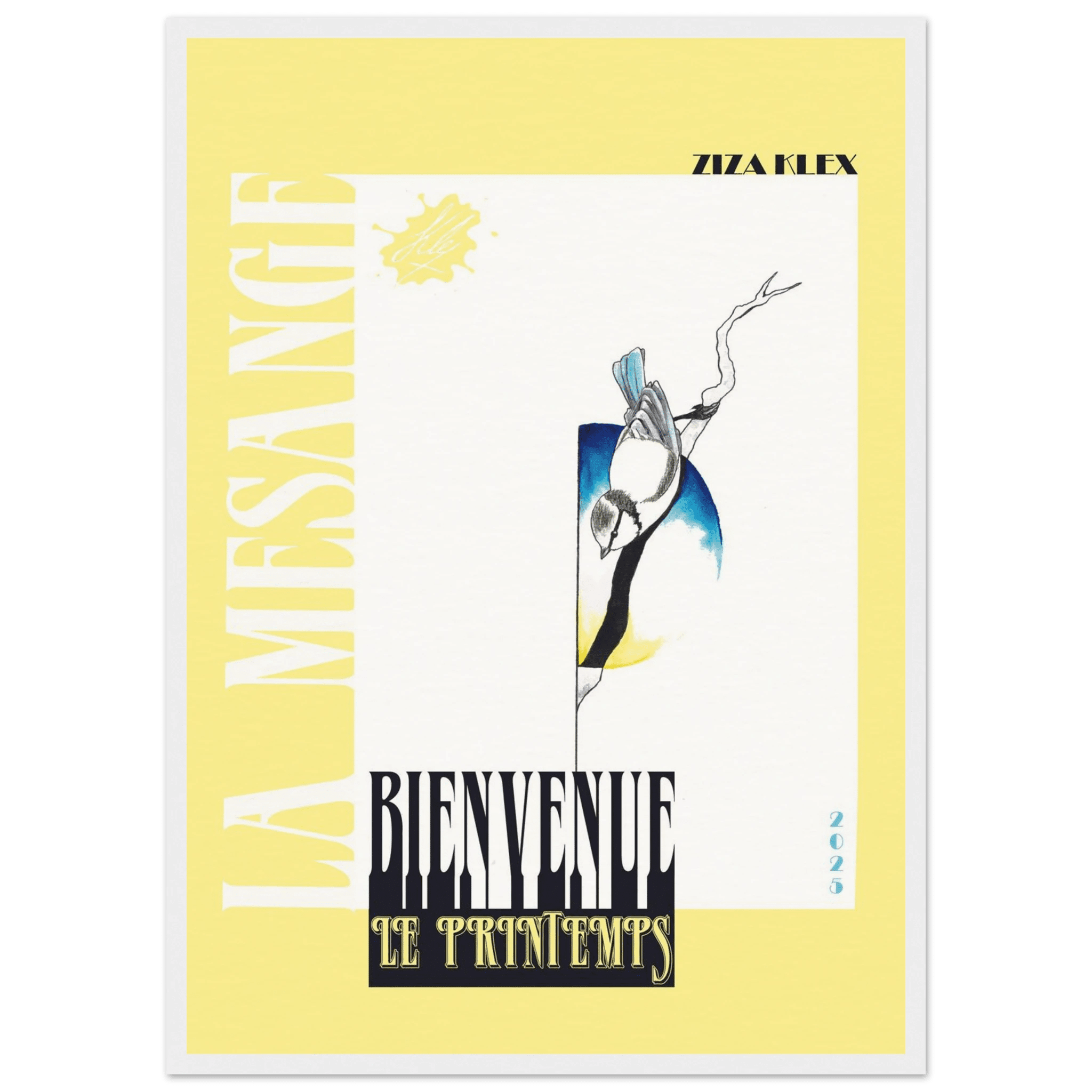 BIENVENUE LE PRINTEMPS *sunshin yellow* - KLEX ART