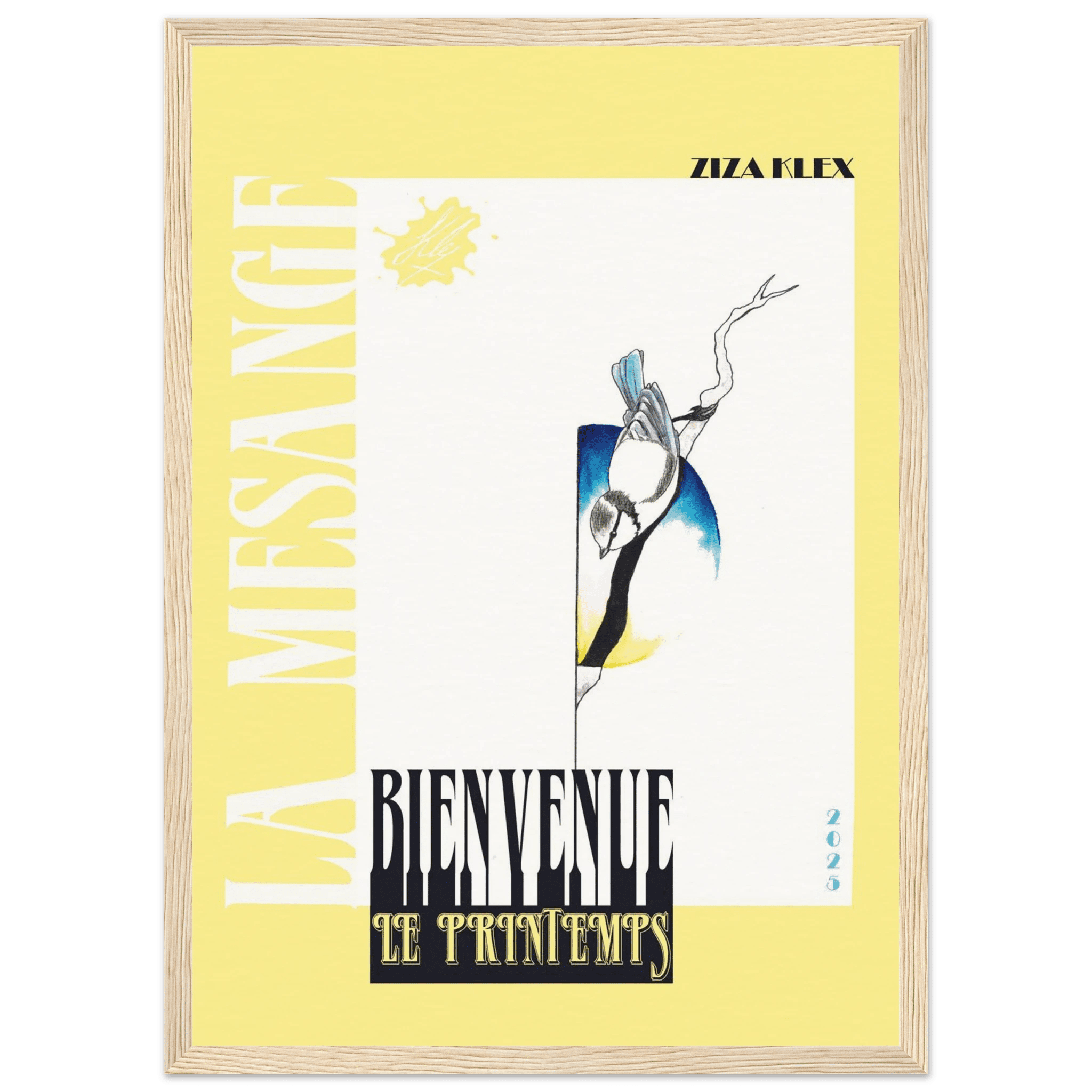 BIENVENUE LE PRINTEMPS *sunshin yellow* - KLEX ART