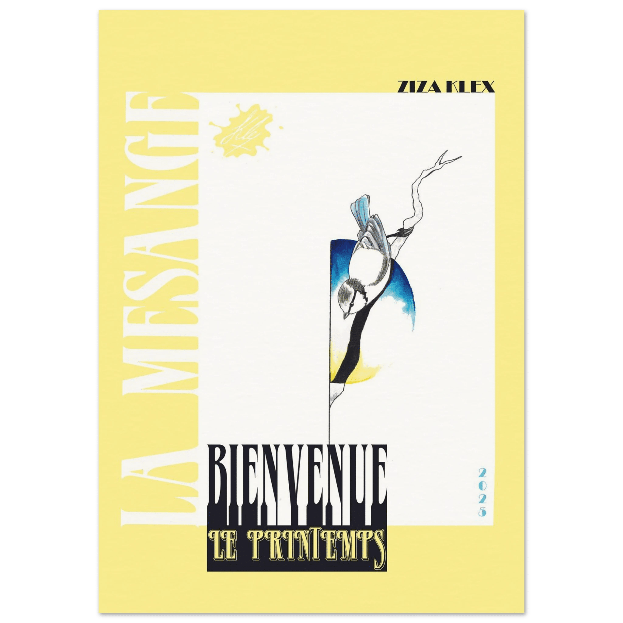 BIENVENUE LE PRINTEMPS *sunshin yellow* - KLEX ART