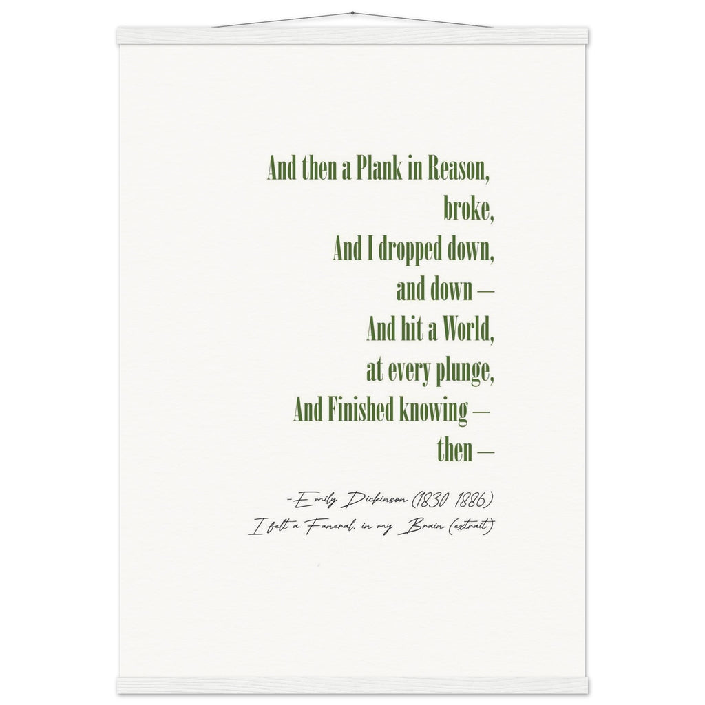 I FELT A FUNERAL IN MY BRAIN - EMILY DICKINSON POEM - KLEX ART