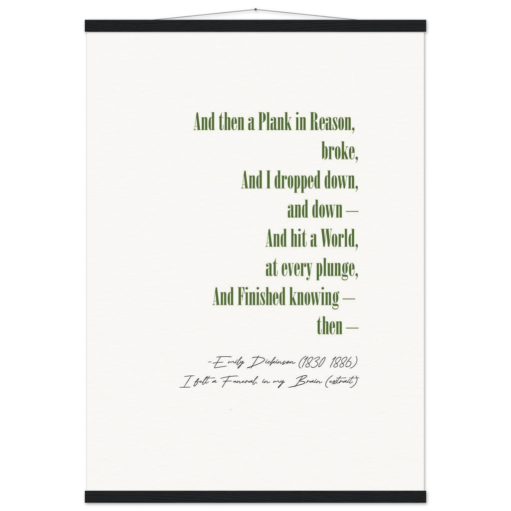 I FELT A FUNERAL IN MY BRAIN - EMILY DICKINSON POEM - KLEX ART