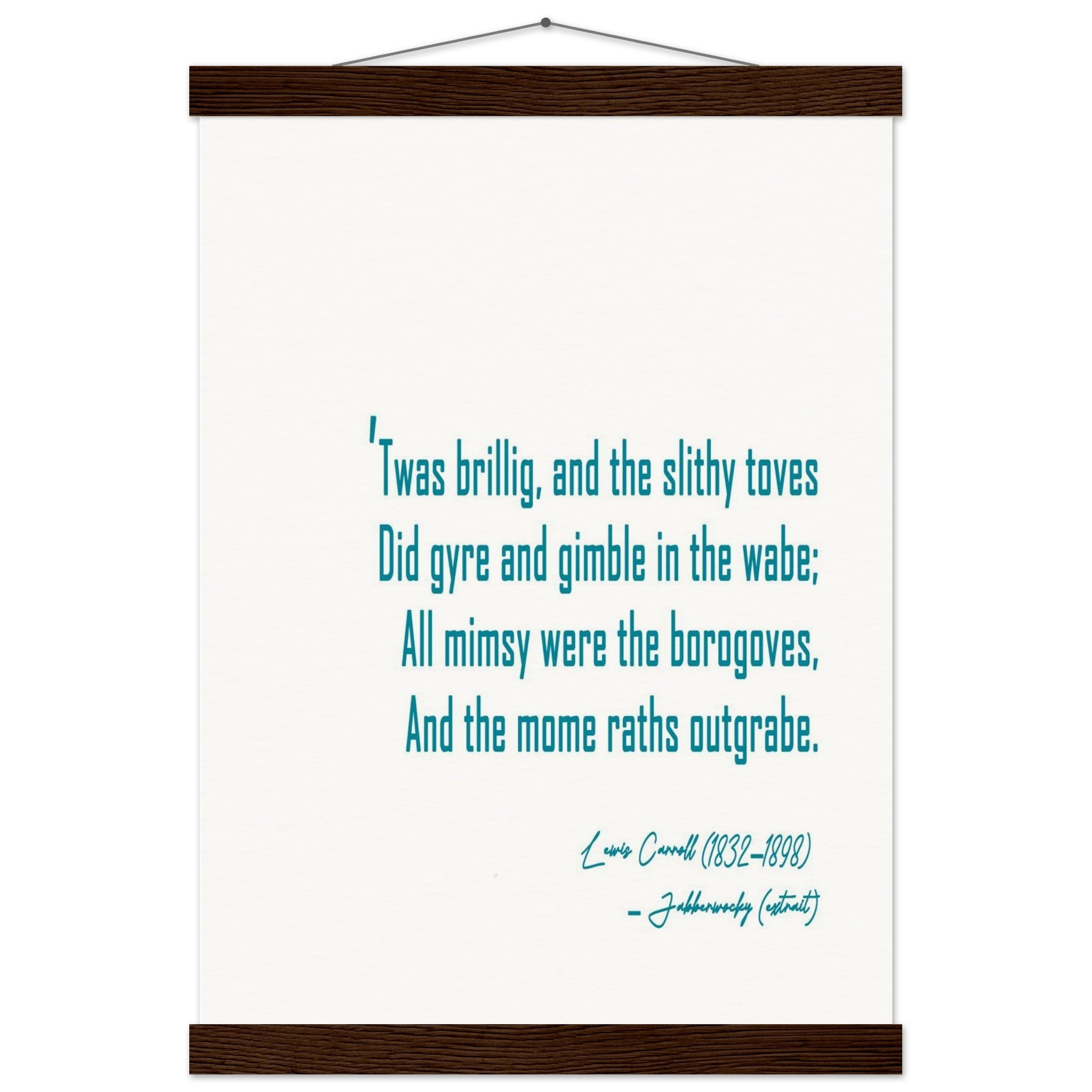 JABBERWOCKY - LEWIS CARROLL POEM - KLEX ART