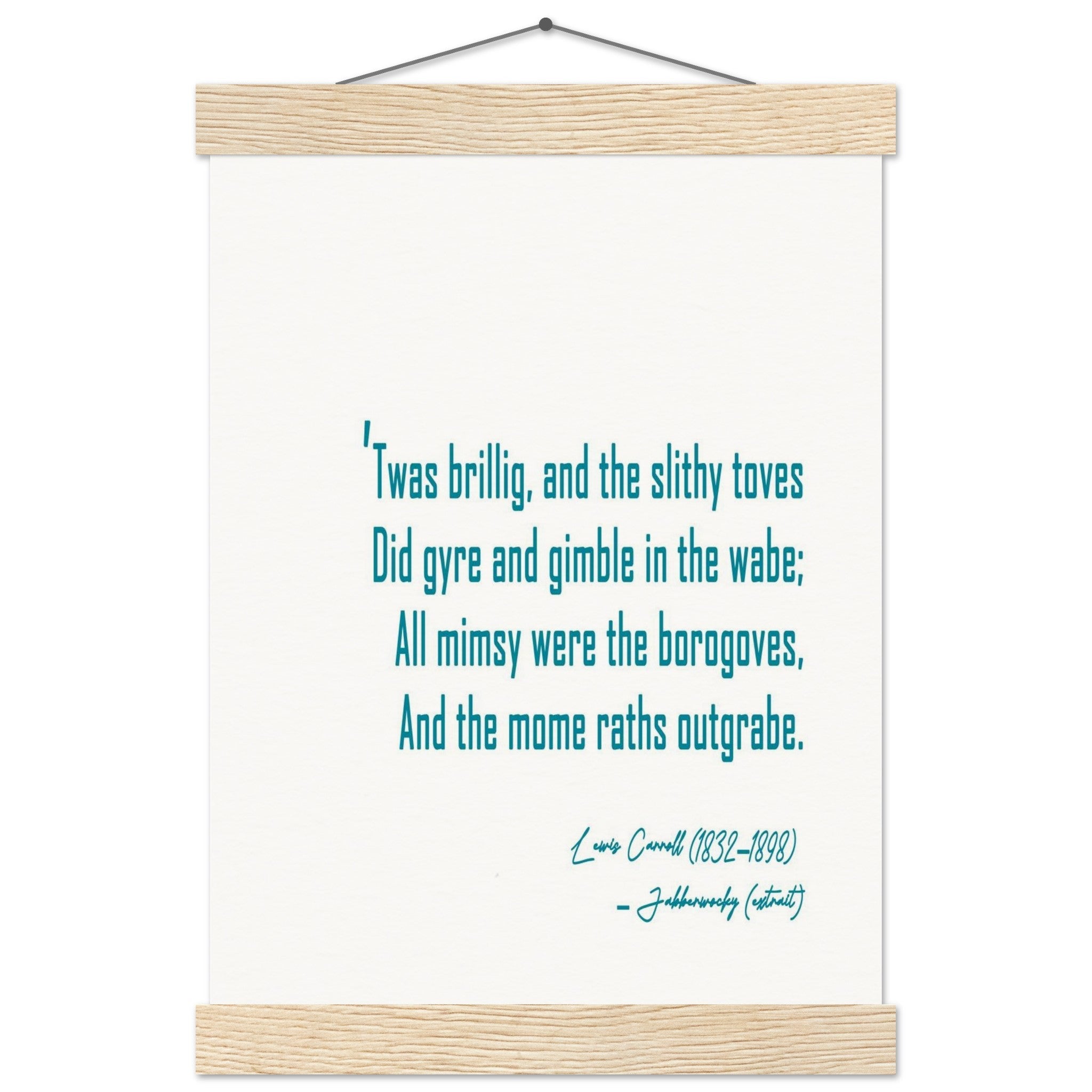 JABBERWOCKY - LEWIS CARROLL POEM - KLEX ART